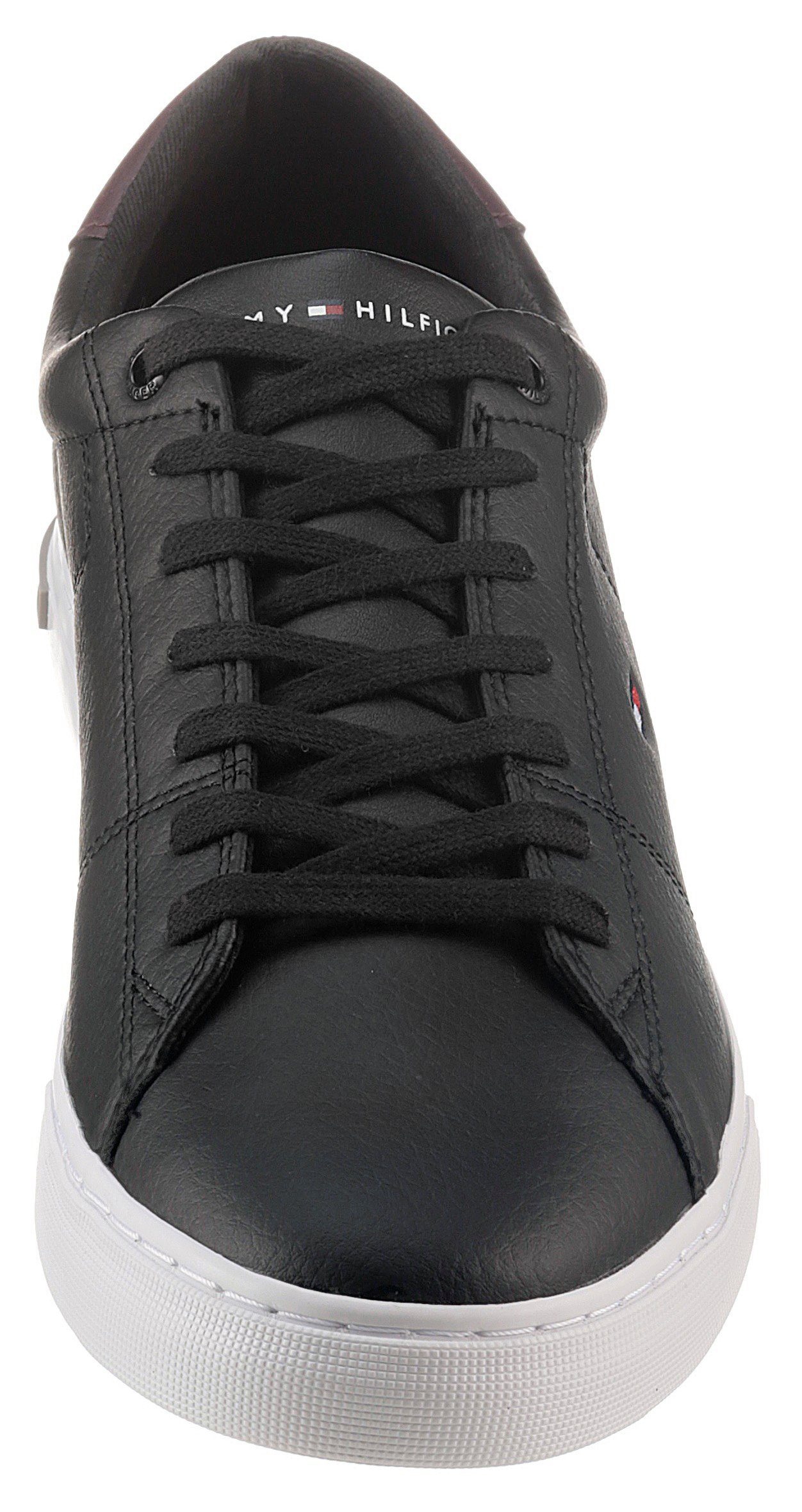 Tommy Hilfiger ESSENTIAL LEATHER DETAIL VUL Sneaker, Freizeitschuh, Halbschuh, Schnürschuh mit gepolstertem Schaftrand. Reduzierter Preis € 83,54. Unverbindliche Preisempfehlung € 109,90