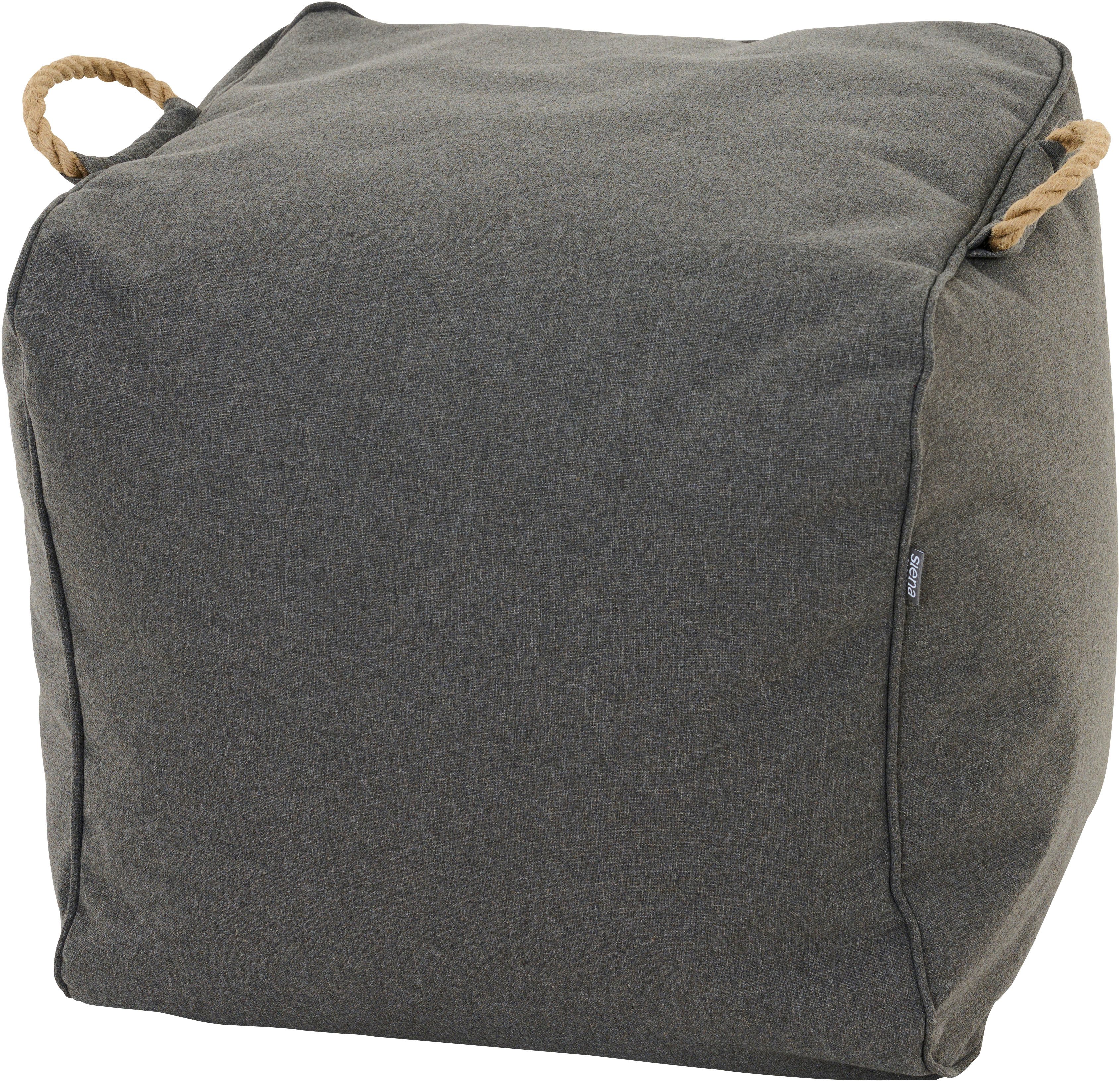 Siena Garden Sitzhocker Integral, Meliert, Bezug aus 100% Polyester, PE-beschichtet