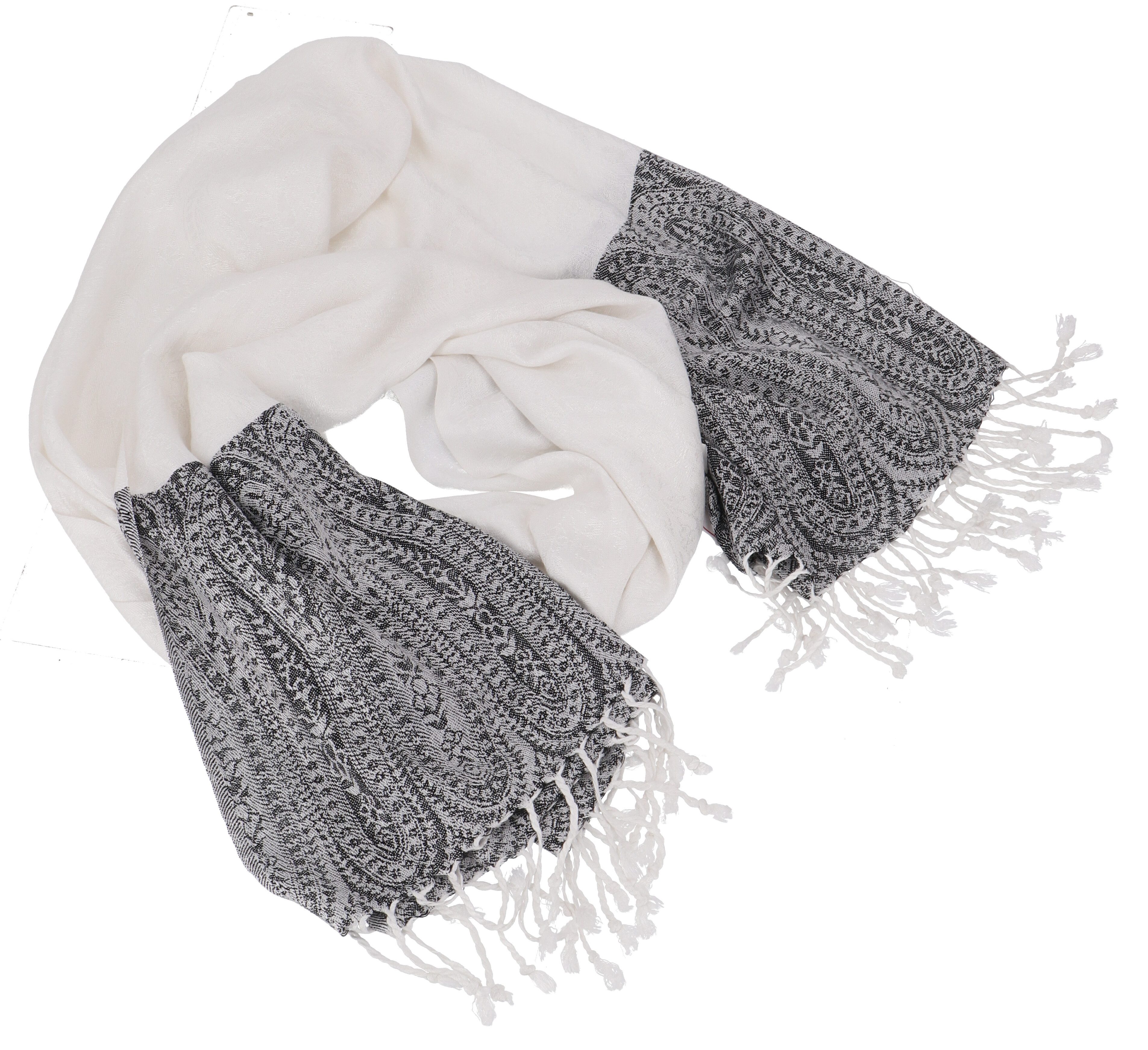 Guru-Shop Halstuch Weicher Viskose Schal, Stola mit Paisley,..