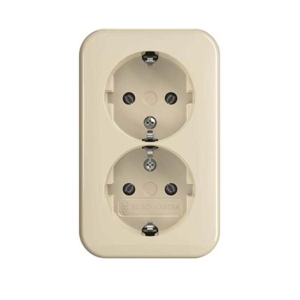 Busch-Jaeger Klemmen Busch-Jaeger SCHUKO-Doppelsteckdose 202 EAP/11