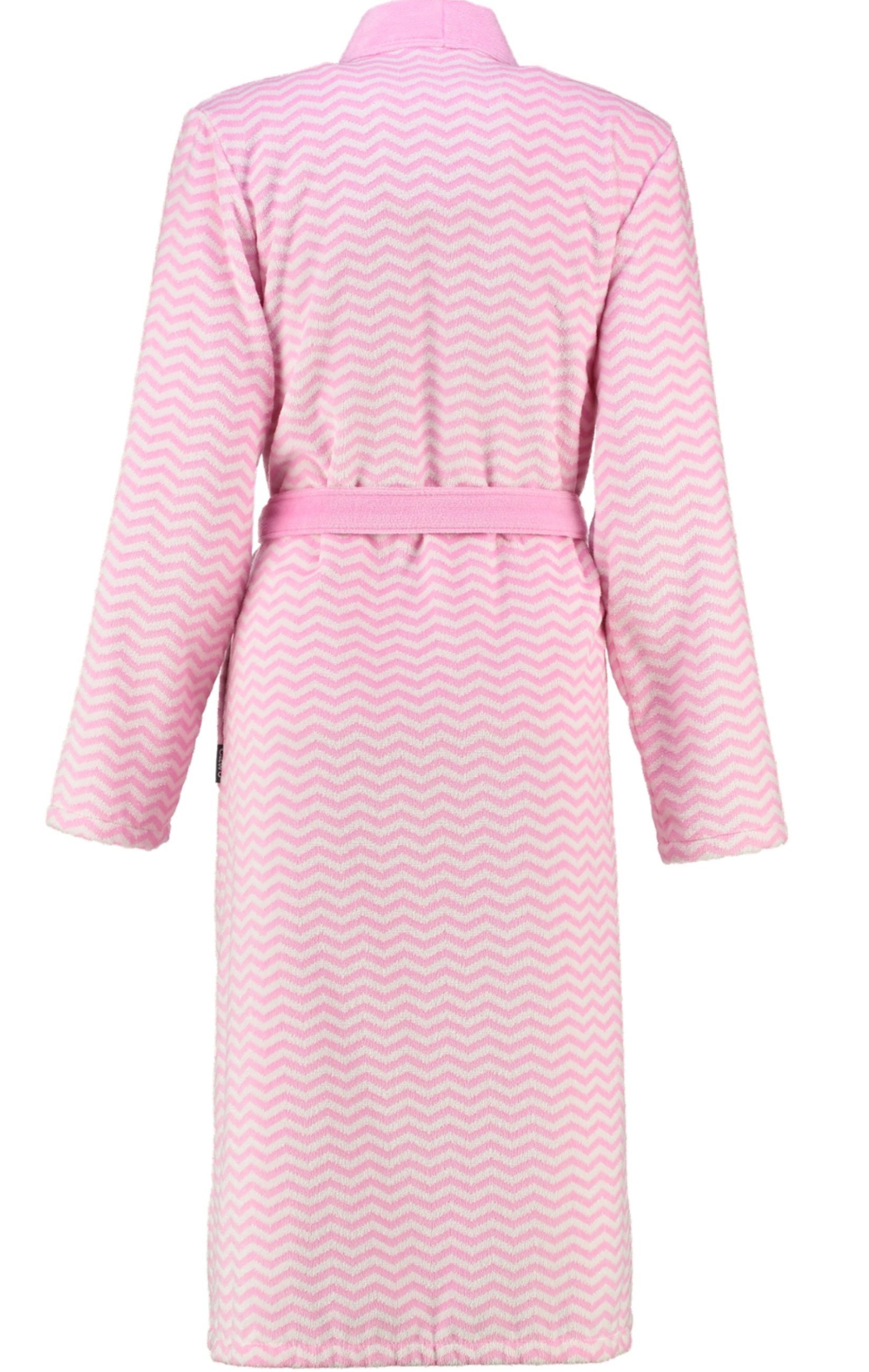 Cawö Damenbademantel, Langform, Baumwolle, Kimono-Kragen, Gürtel, günstig online kaufen