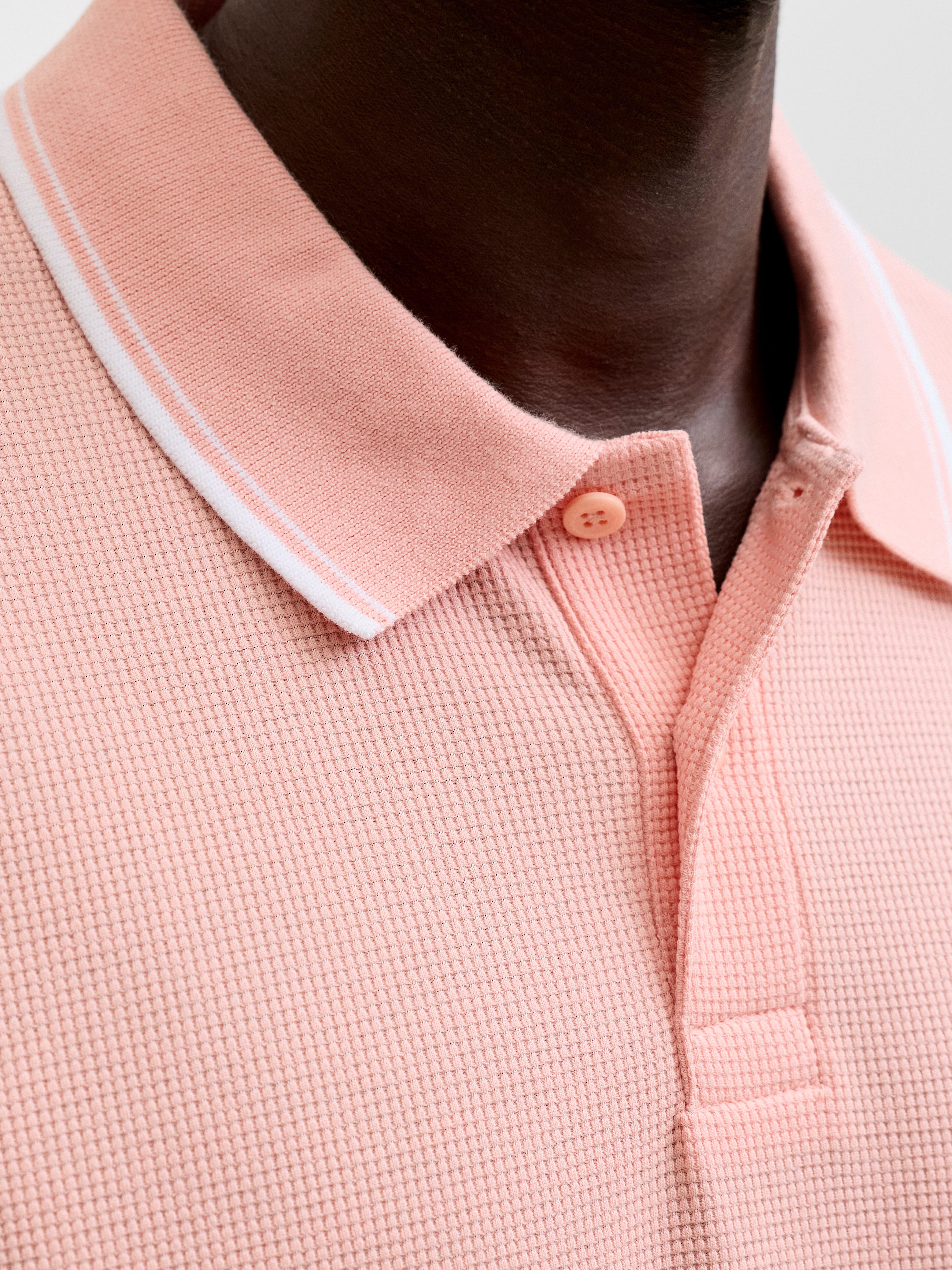 Jack & Jones Poloshirt JJEAUSTIN POLO SS NOOS Materialmix, regular fit