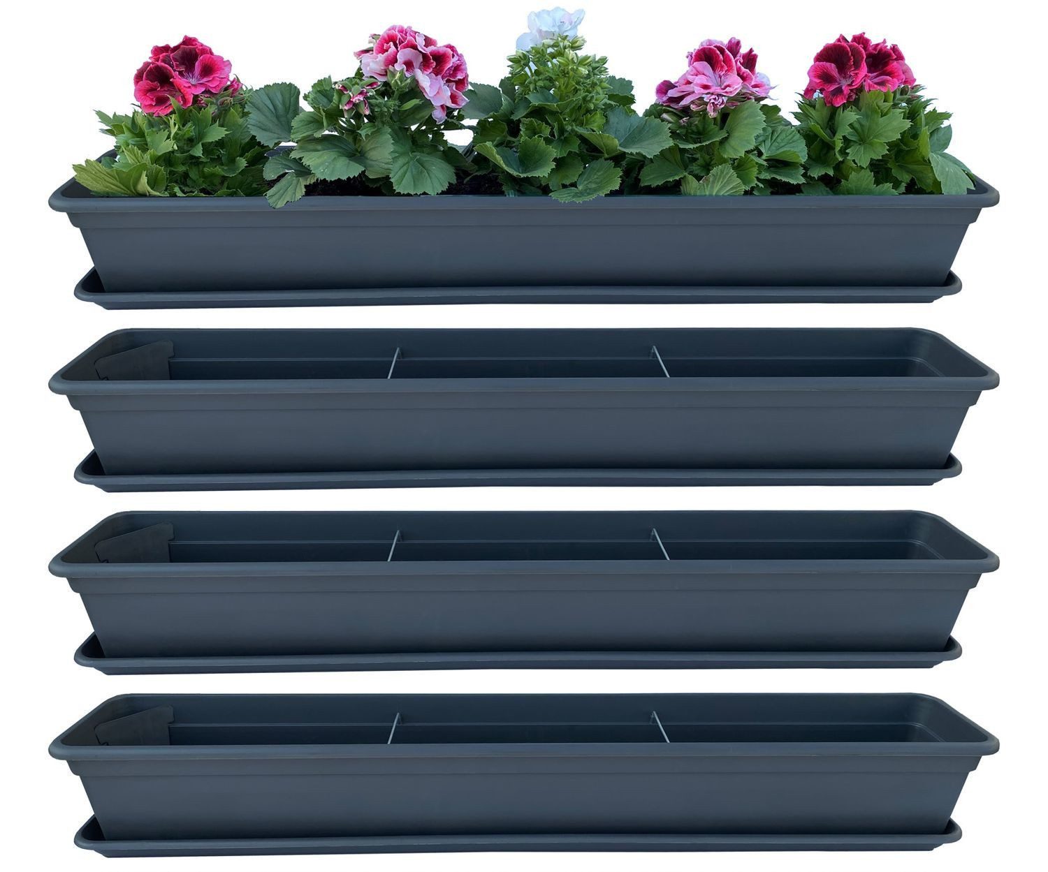BURI Blumenkasten Blumenkasten Anthrazit 80 oder günstig online kaufen