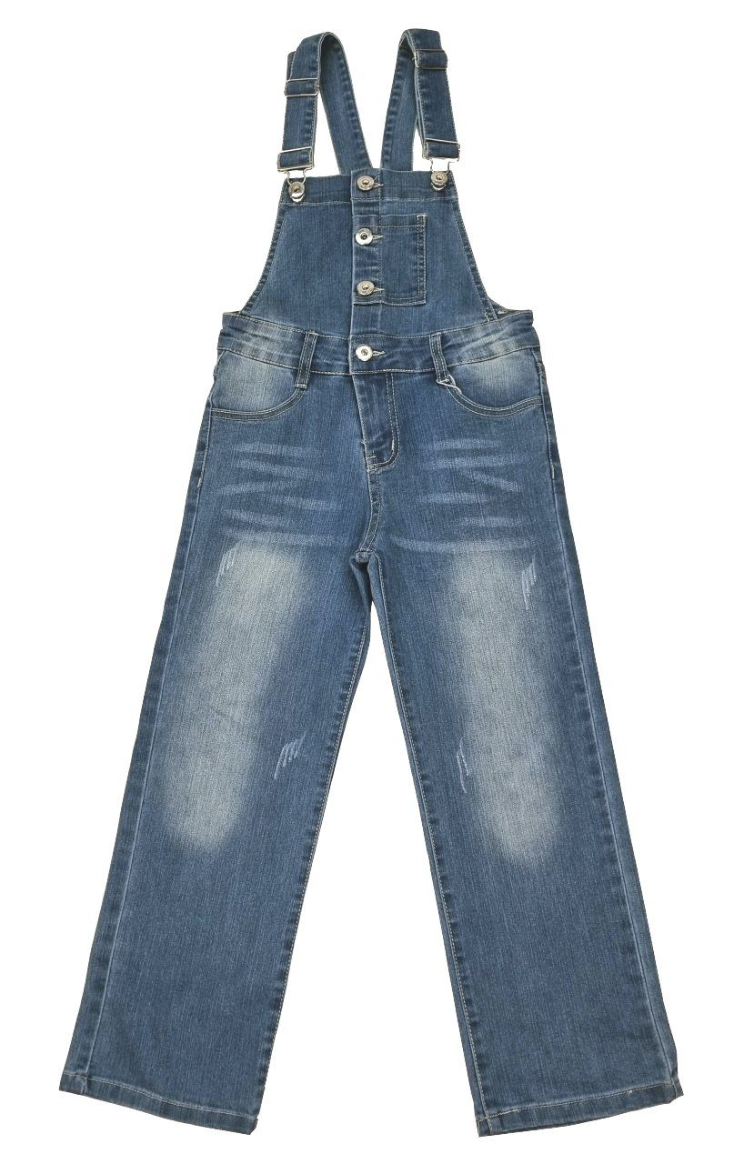 Girls Fashion Jeanslatzhose Jeans Latzhose für Mädchen, M1227