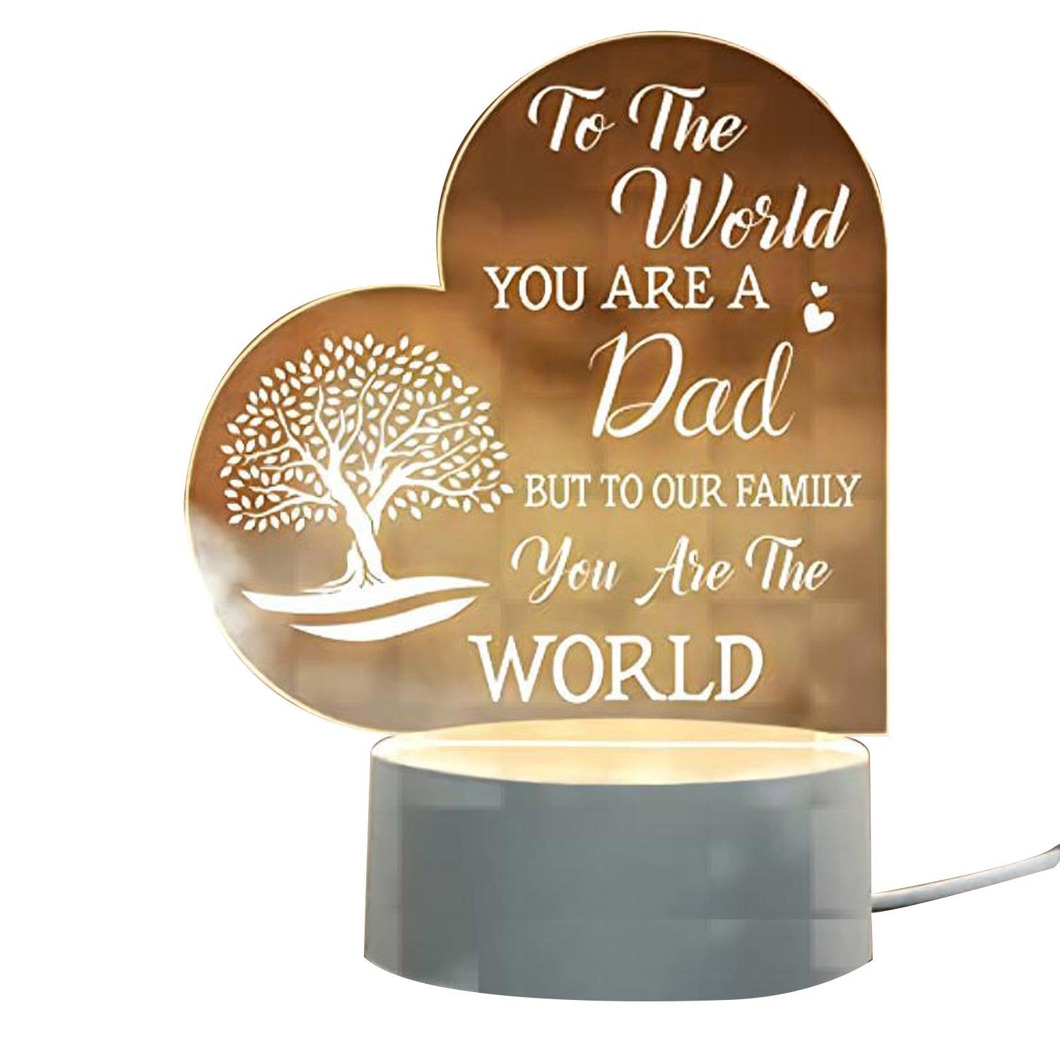 MAGICSHE LED Nachtlicht Vatertag Geschenk für Papa, 3D Illusion Licht permanente Integration, LED permanente Integration, Für einen Mann, Dad, ein Geburtstagsgeschenk Stil 4