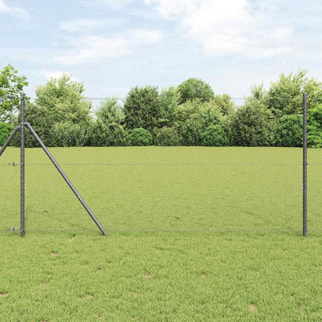 furnicato Zaun Hexagonzaun PVC Grau 50 x 1 m – Moderner Garten- und Terrassenzaun, (1-St), Witterungsbeständige Umzäunung mit stabiler und langlebiger Bauweise
