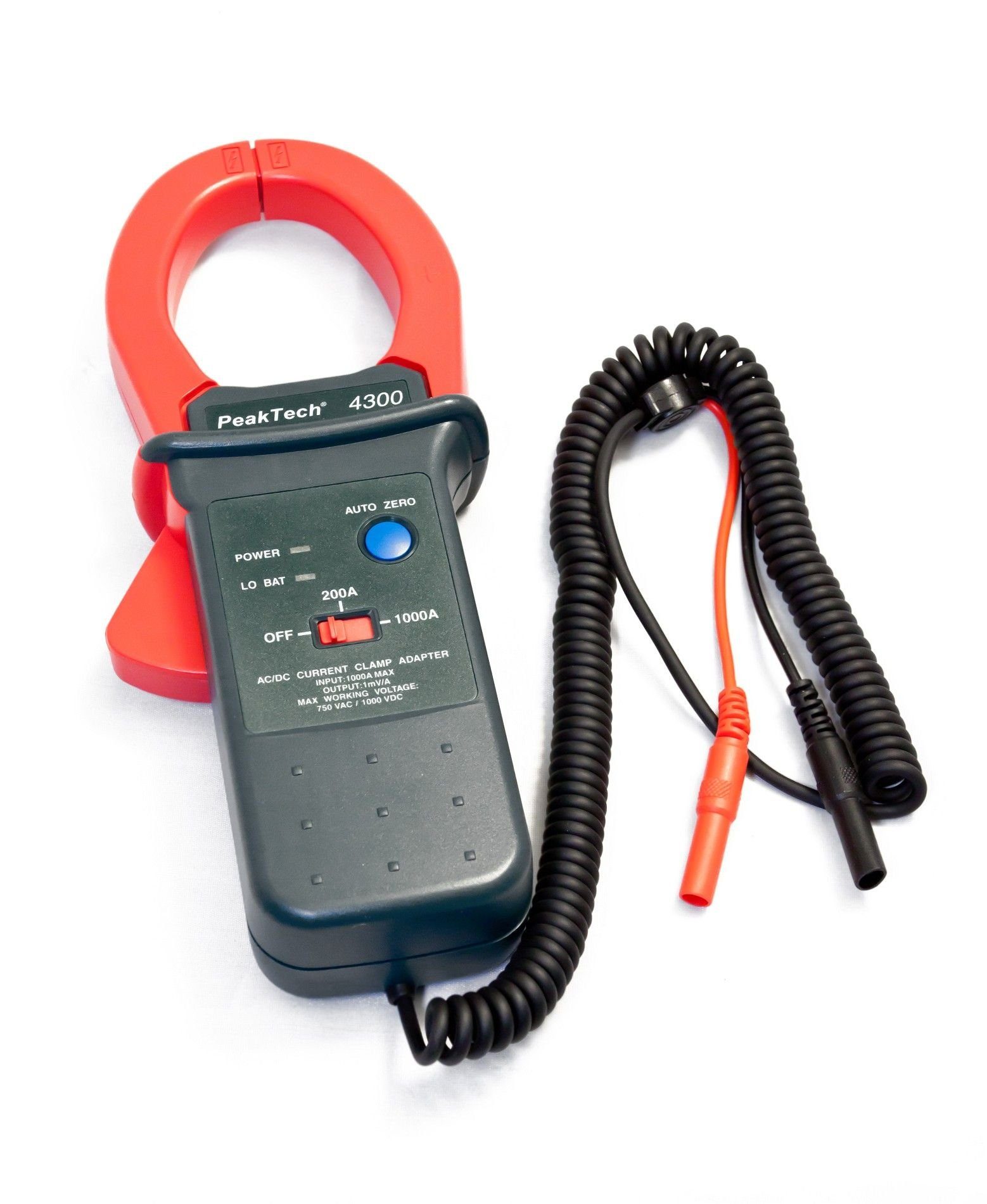 PeakTech Strommessgerät PeakTech P 4300: Stromzangenadapter für Multimeter ~ 1000 A AC/DC, 1-tlg.