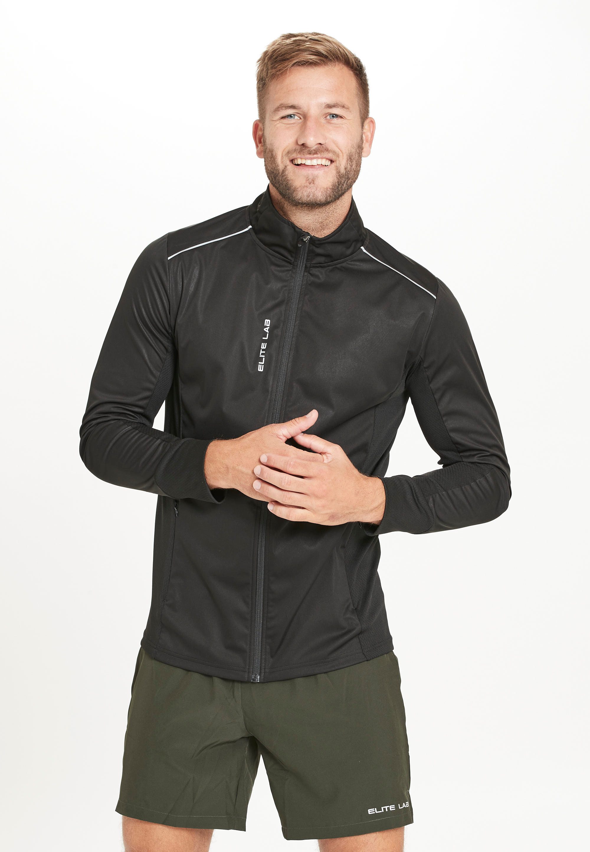 ELITE LAB Laufjacke Heat X2 aus winddichtem Material