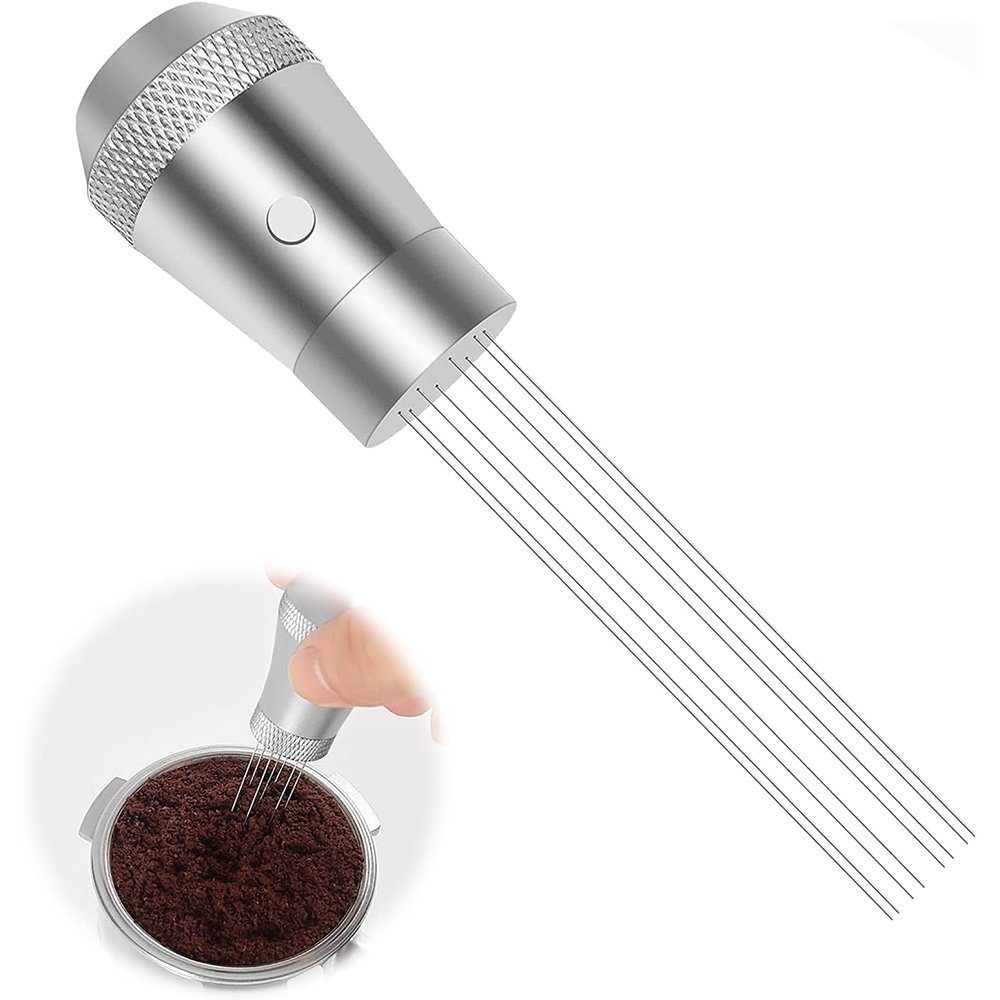 Zimtky Tamper Kaffee Distributor mit 8 0.4mm Dickem Edelstahl Espresso Nadel