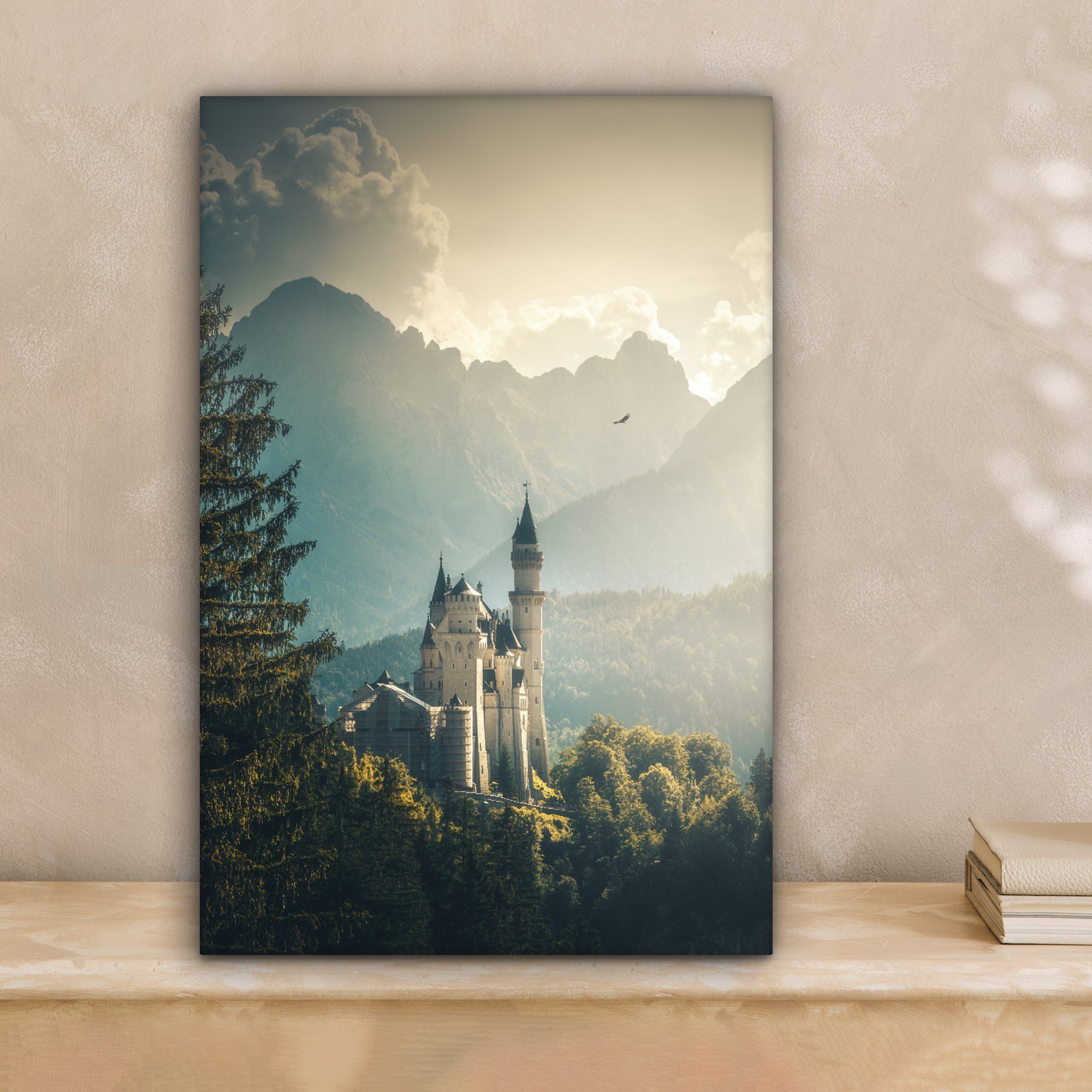 OneMillionCanvasses® Leinwandbild Natur - Schloss - Berg - Neuschwanstein, günstig online kaufen