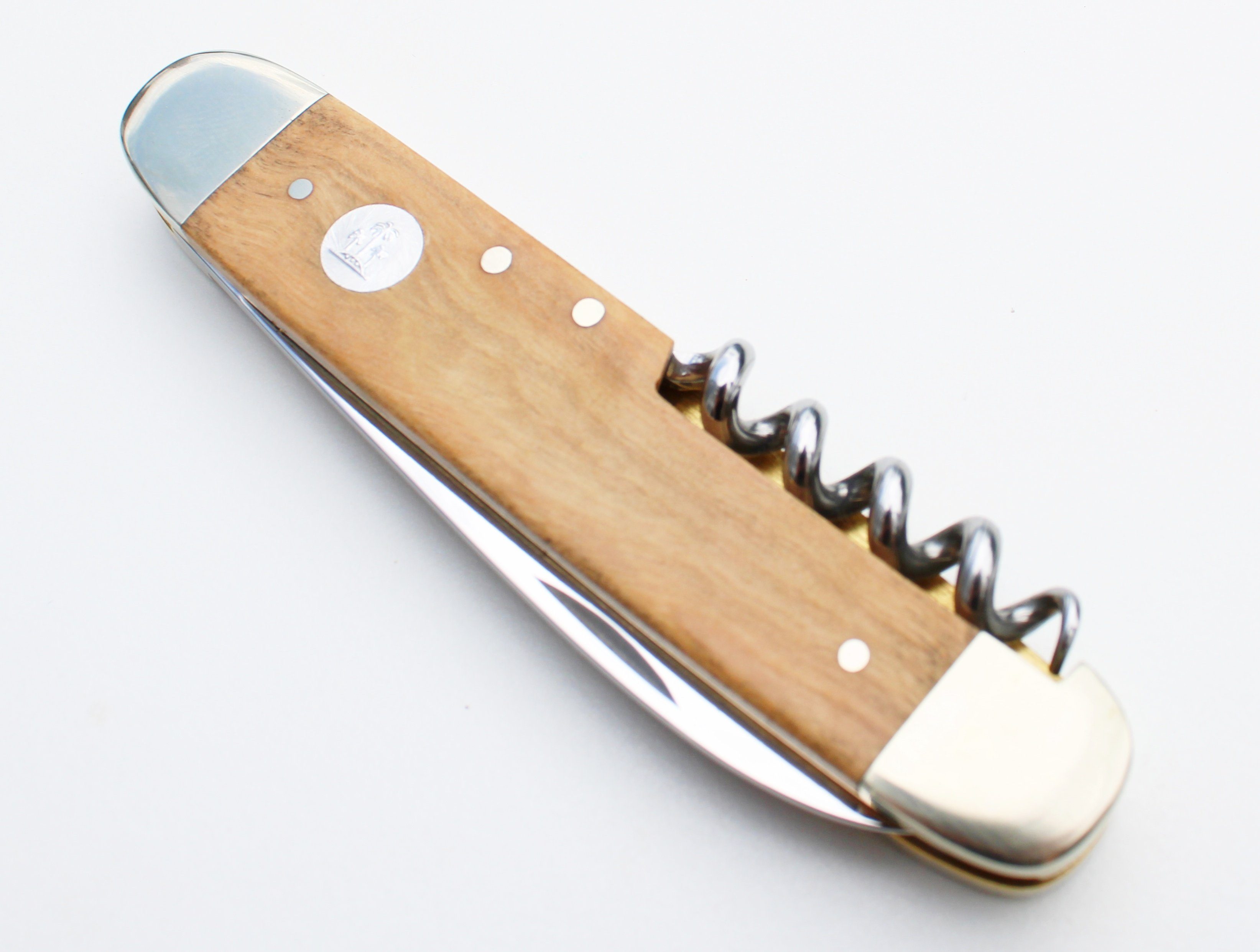 Serie Taschenmesser mit Messer Güde Taschenmesser Solingen Olive, Alpha No. X725/07 Gabel,