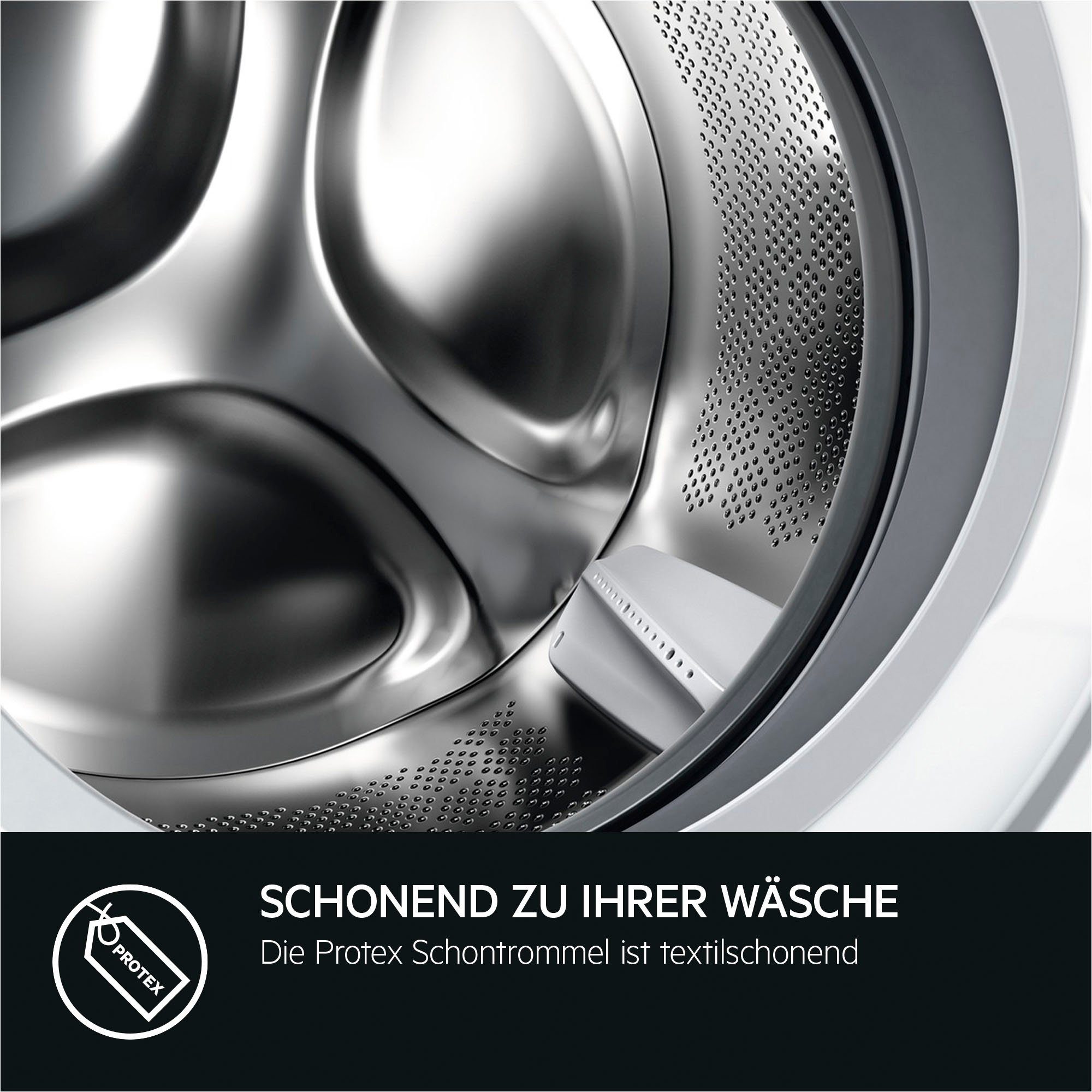 AEG Waschmaschine 6000 U/min, Wasser LR6A648, Zeit, und Mengenautomatik​ spart kg, 1400 - Energie ProSense® 40% bis 8