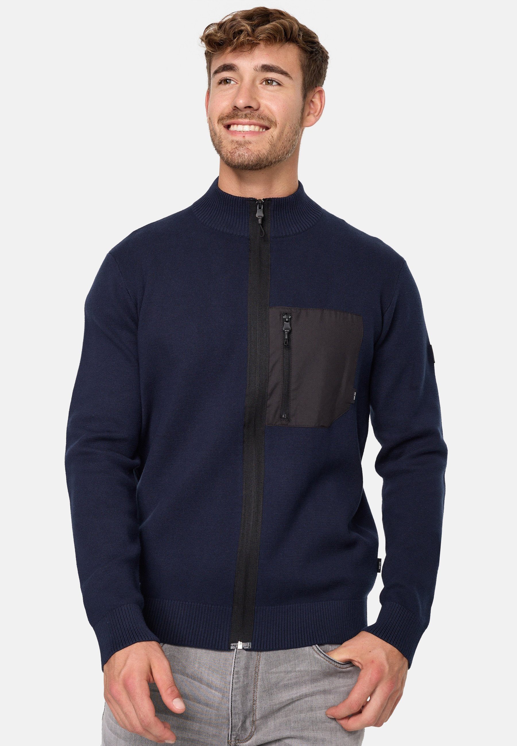 Navy Indicode Cardigan Manuel