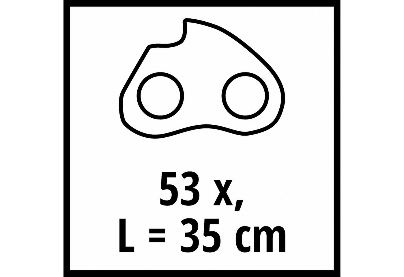 Thumbnail - Einhell Ersatzkette EINHELL Ersatz-Sägekette 35cm, 53T, 3/8", 1,3mm