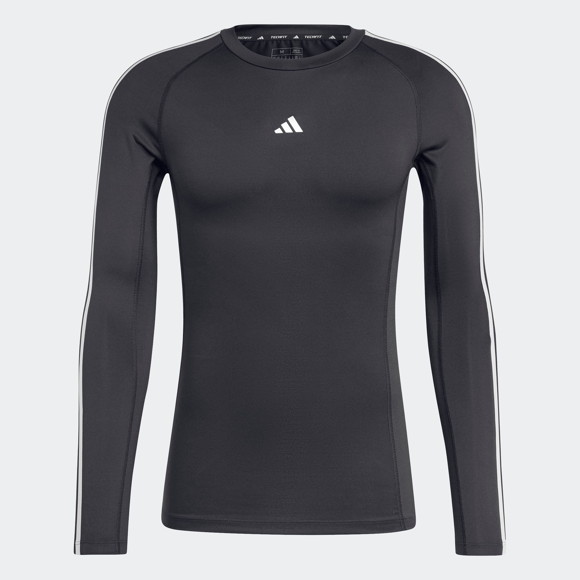 adidas Performance Funktionsshirt TECHFIT COMPRESSION TRAINING 3-STREIFEN LONGSLEEVE