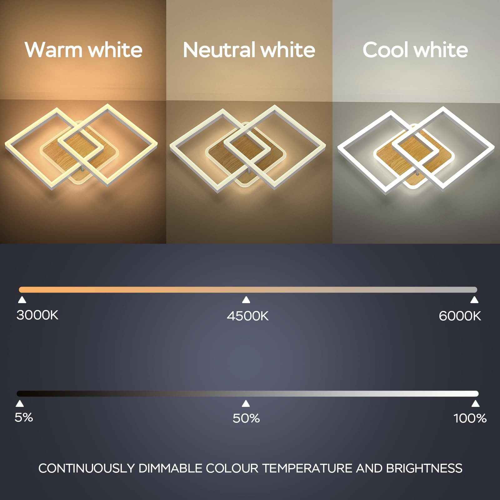 ANTEN Deckenleuchte 40W LED Deckenlampe Design günstig online kaufen