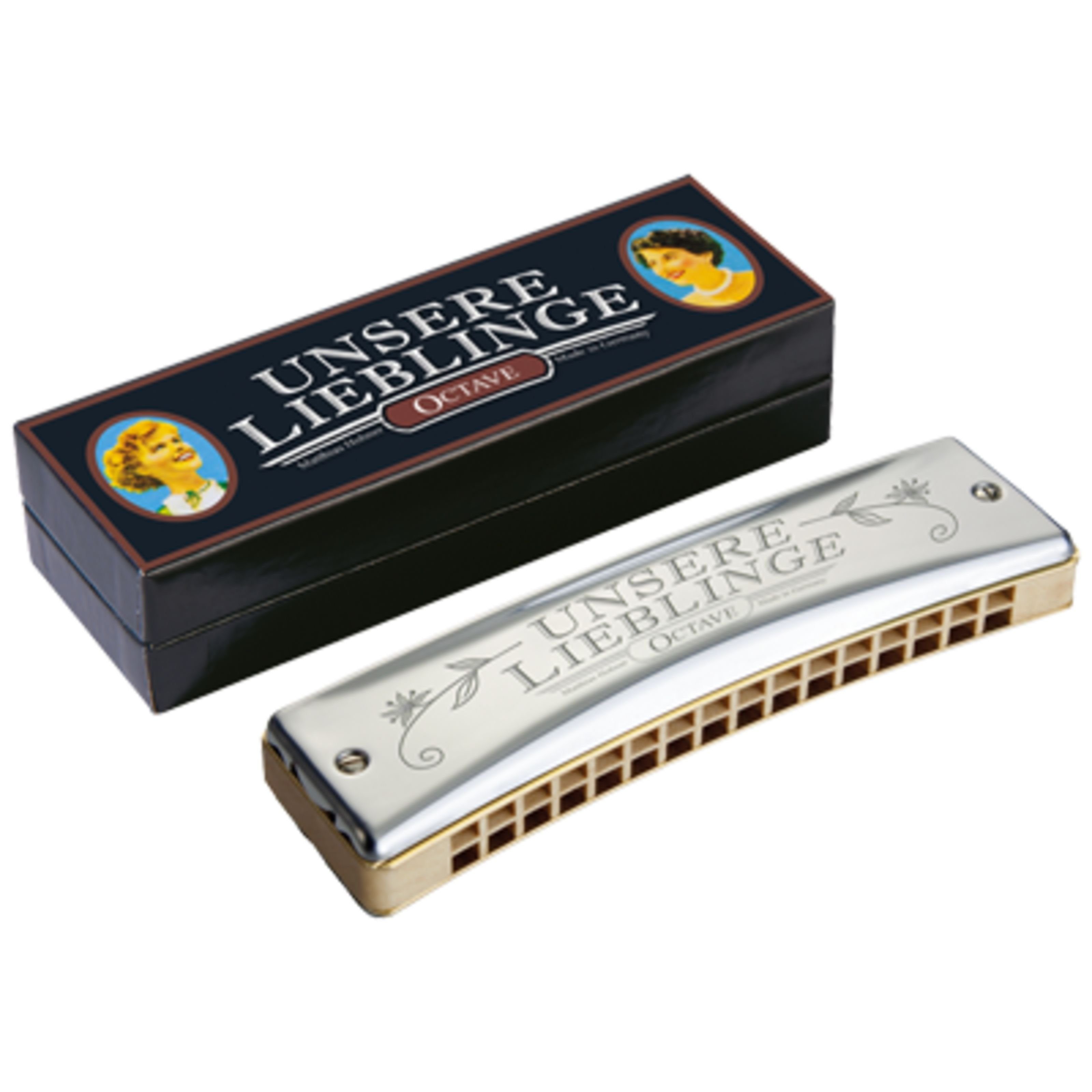 Hohner Mundharmonika, Unsere Lieblinge 32 G, Губные гармоники, Oktav-Mundharmonikas, Unsere Lieblinge 32 G - Oktav Mundharmonika