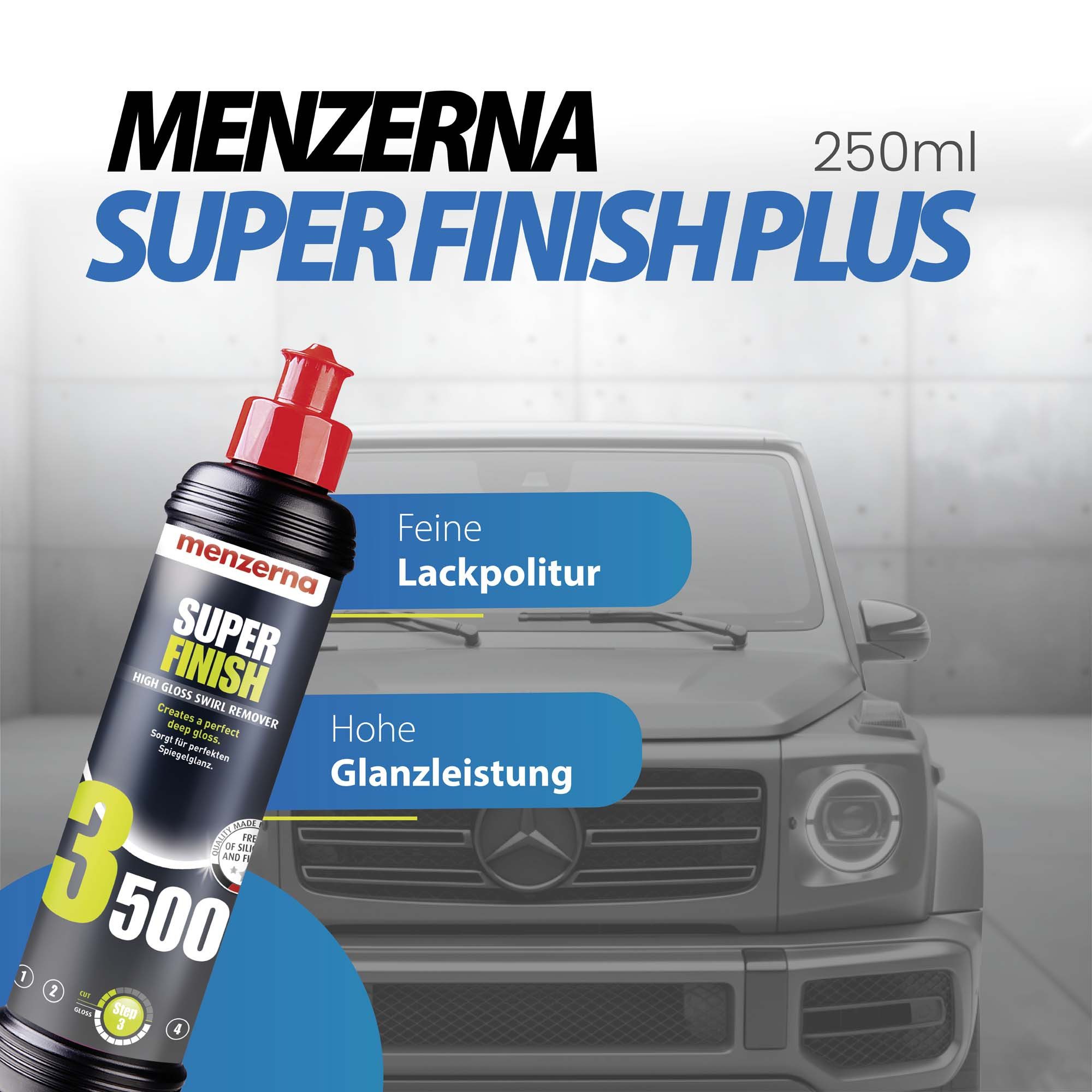 detailmate Menzerna Autopolitur Set - Ceramic Spray - Mikrofasertücher - Politur Autopolitur (Set, Autopolitur Set), Politur + Mikrofasertücher + Ceramic Spray – Bild 5 von 5