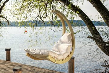 Amazonas Hängesessel Hängesessel Swing Chair creme + Sitzkissen + Schwingfeder