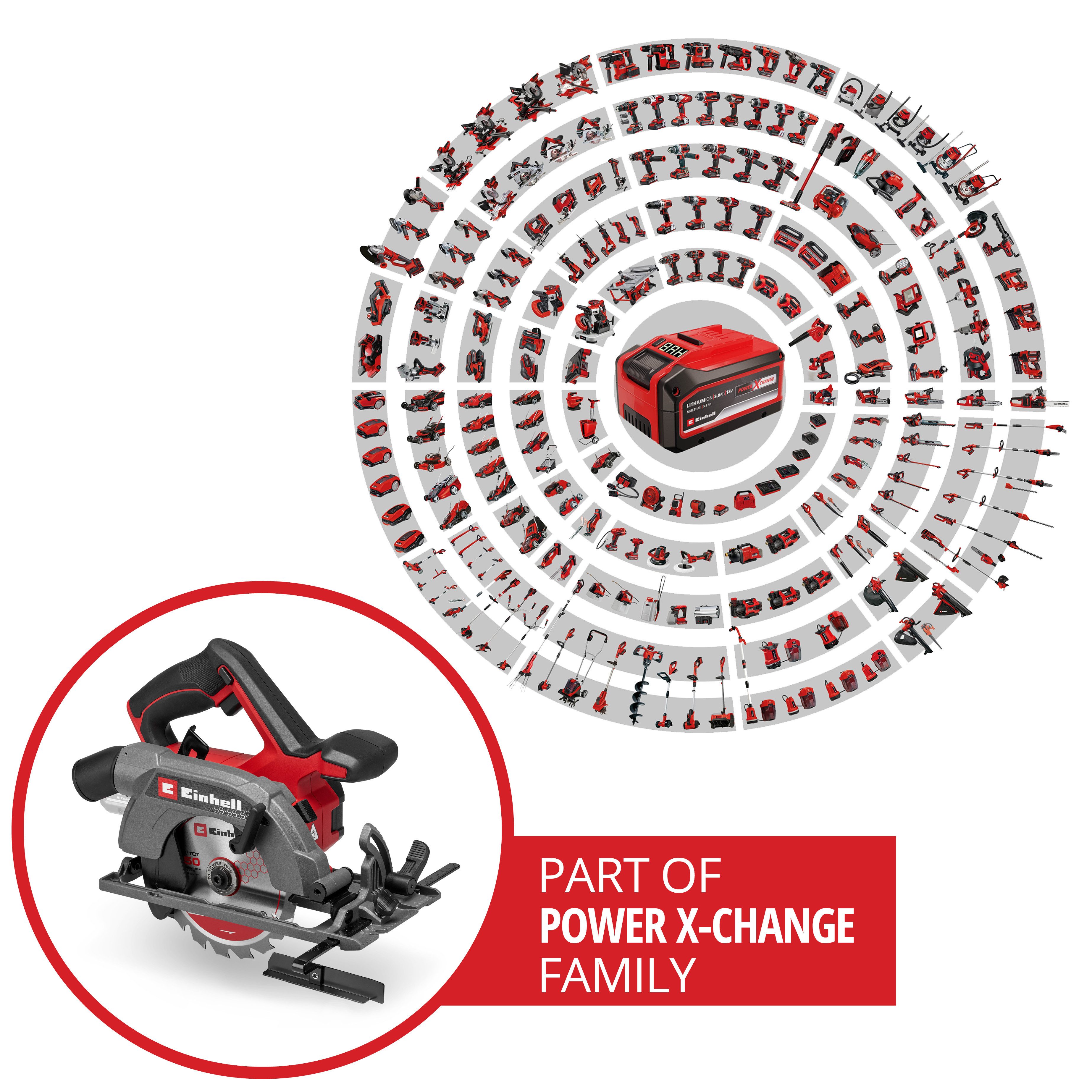 Einhell Akku-Handkreissäge TE-CS 18/150-2 Li - Solo, ohne Akku und Ladegerät