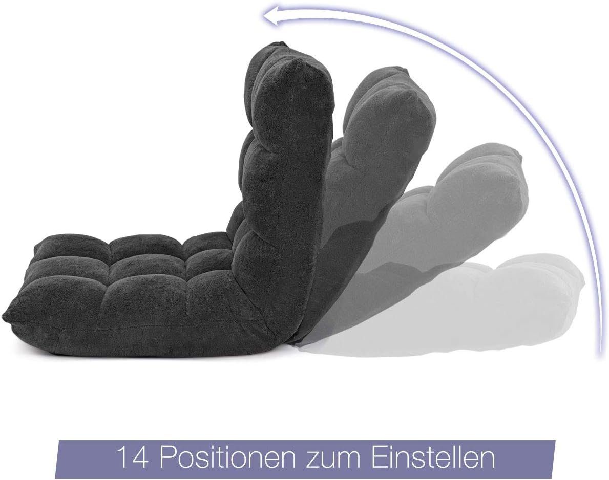 KOMFOTTEU Sessel Bodenstuhl faltbar, mit Einstellbarer Rückenlehne günstig online kaufen