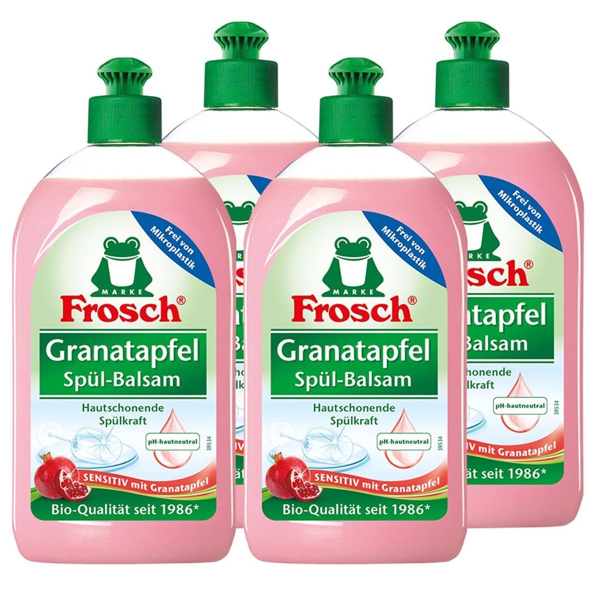 FROSCH 4x Frosch Granatapfel Spül-Balsam 500 ml Geschirrspülmittel