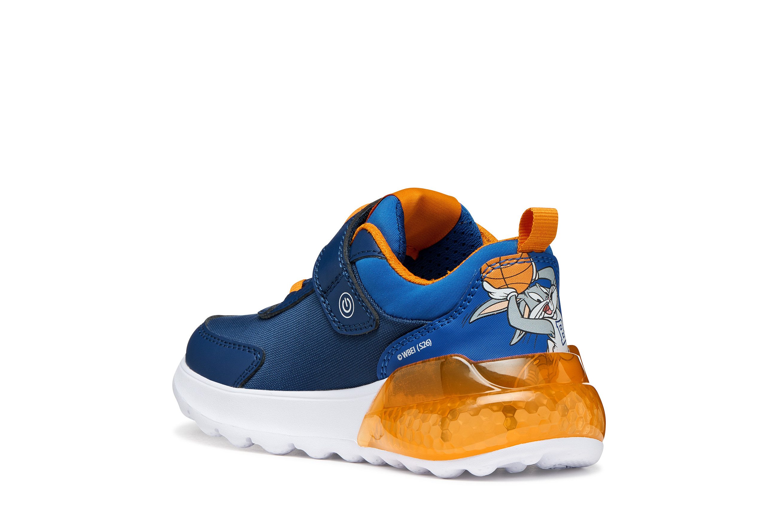 Geox Blinkschuh J ACTIVART ILLUMINUS Sneaker Klettschuh mit Looney Tunes Motiv, Größenschablone zum Download – Bild 4 von 5