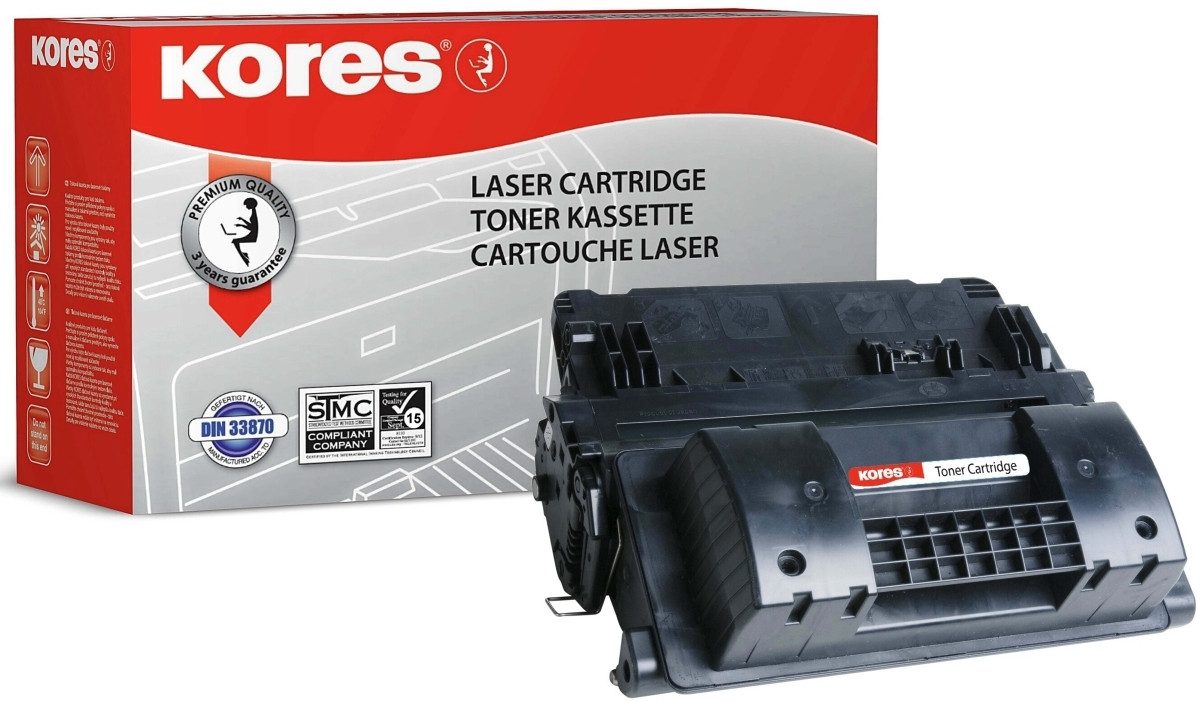KORES Tonerpatrone Tonerkartusche kompatibel mit HP CE390A ca. 10000 Seiten schwarz
