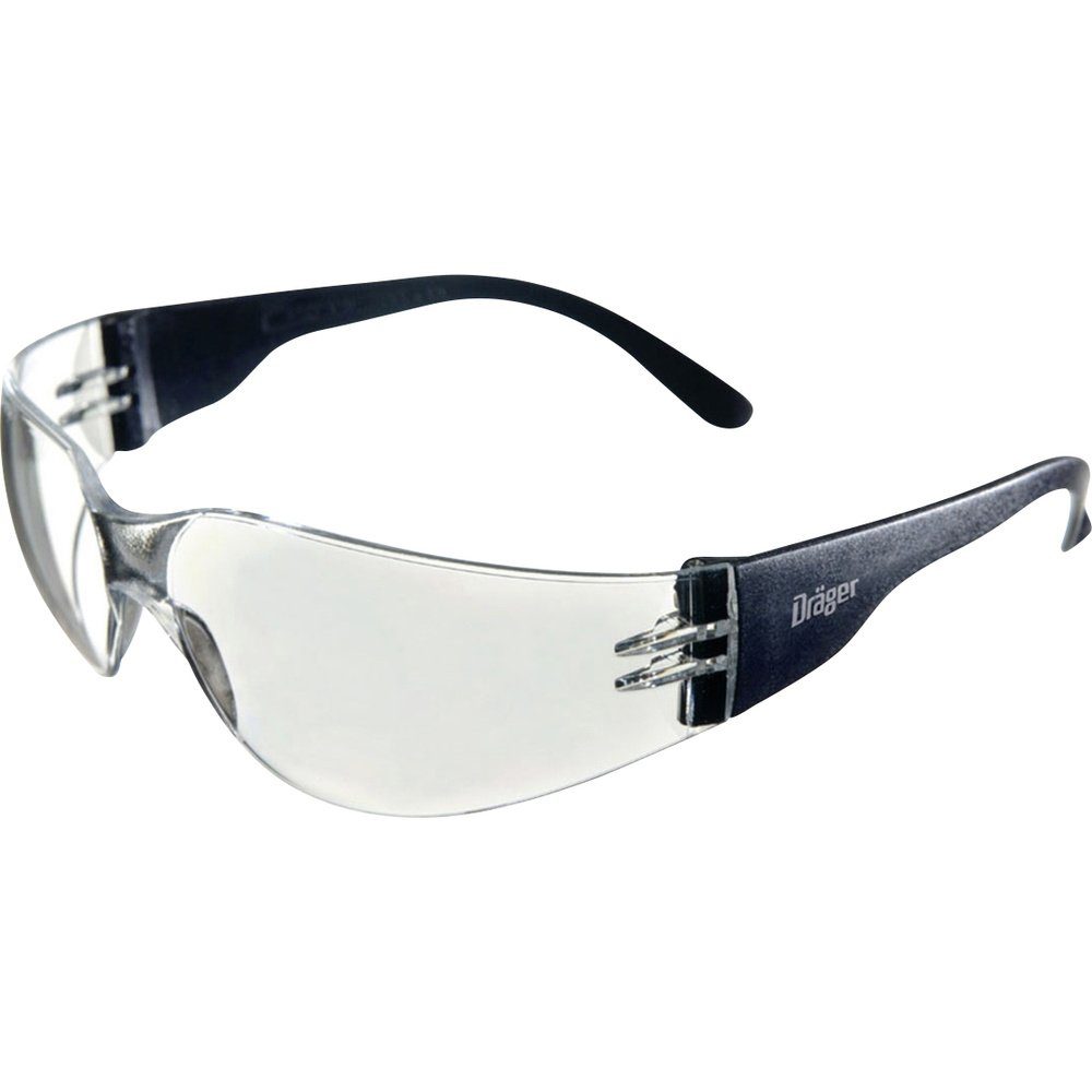 Dräger Arbeitsschutzbrille Dräger X-pect 8310 26795 Schutzbrille inkl. UV-Schutz Schwarz, Transpa
