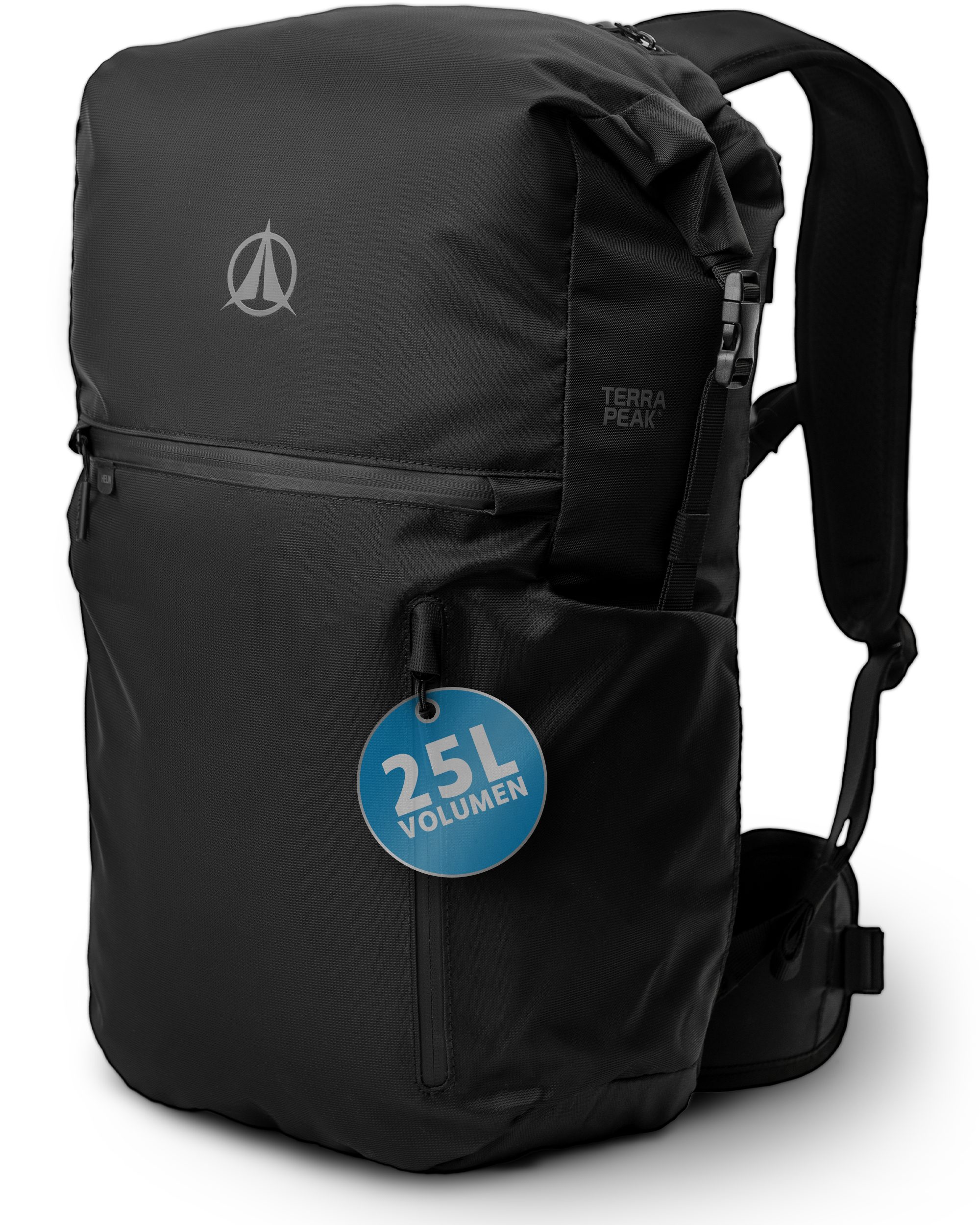 Terra Peak Tagesrucksack, Rucksack für Damen und Herren, 20 bis 25l Volumen, für Laptops bis 15"