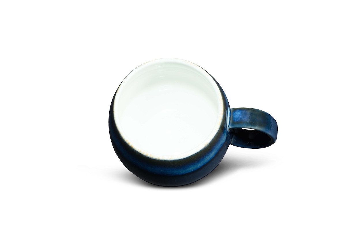 MAOCI teaware for your life Tasse Jumbotasse blau innen weiß Keramik 0,5 L, 1-tlg.