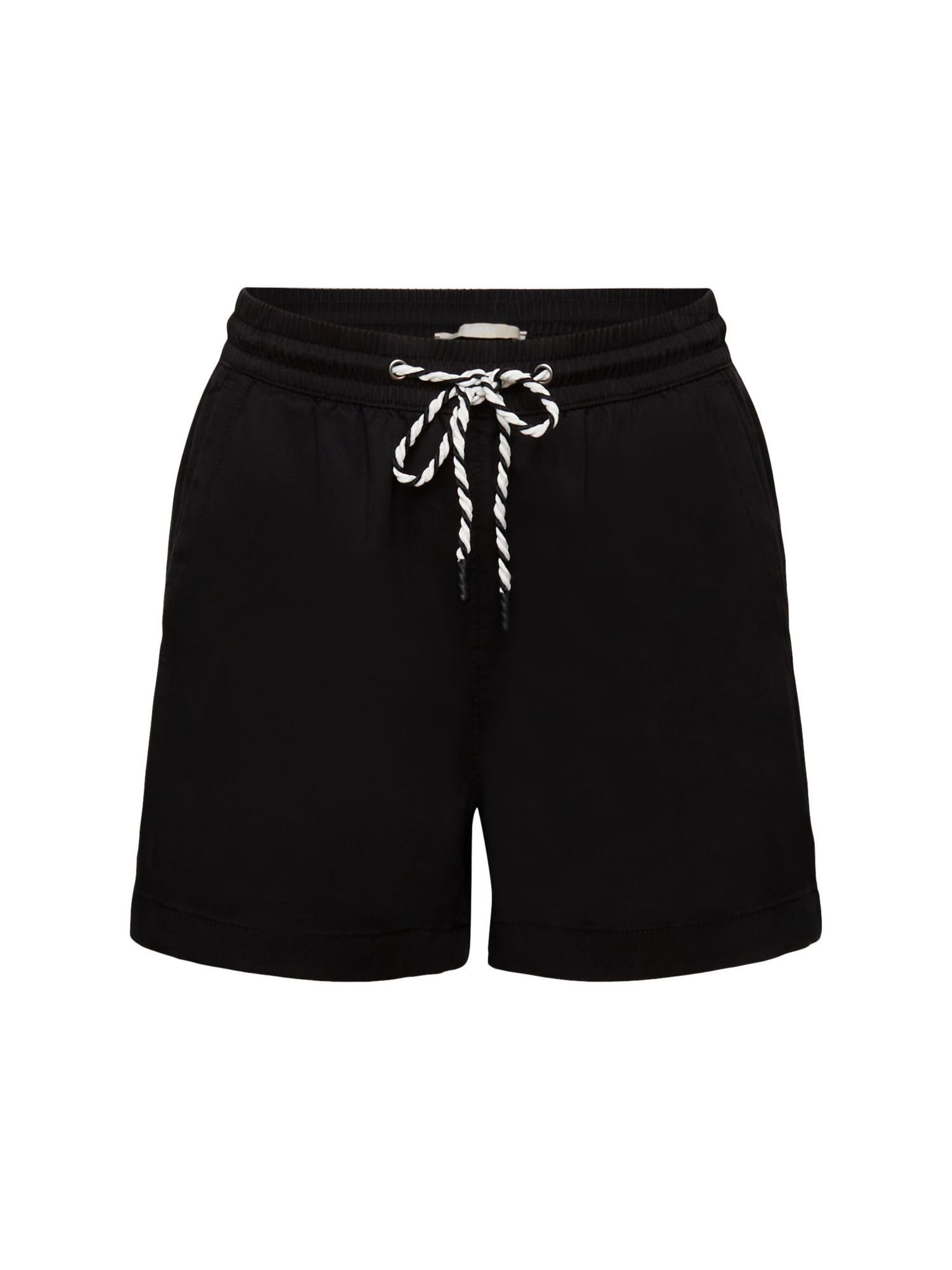 edc by Esprit Shorts Pull-on-Shorts mit Tunnelzug auf Taillenhöhe (1-tlg) BLACK