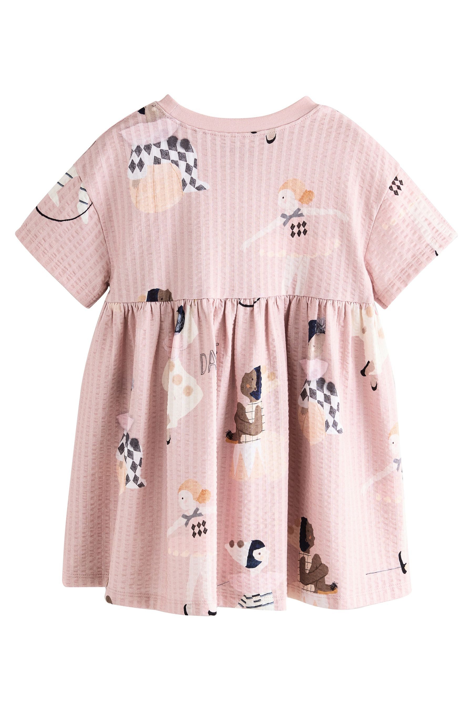 Next Jerseykleid Kurzarm-Jerseykleid aus 100 % Baumwolle günstig online kaufen