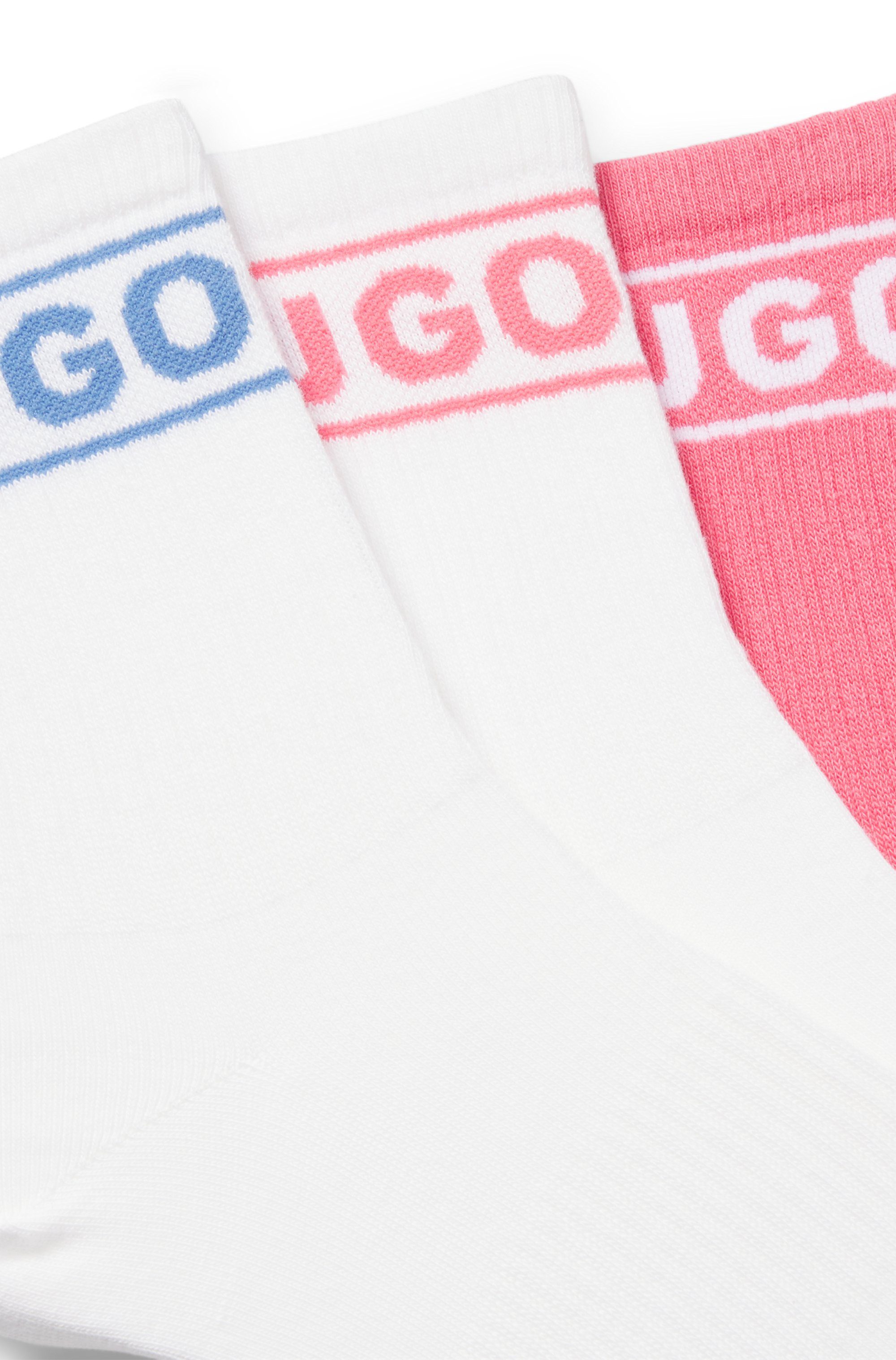 HUGO Freizeitsocken 3P QSRIB SPORTY CC W (Packung, 3-Paar, 3er) mit kontras günstig online kaufen