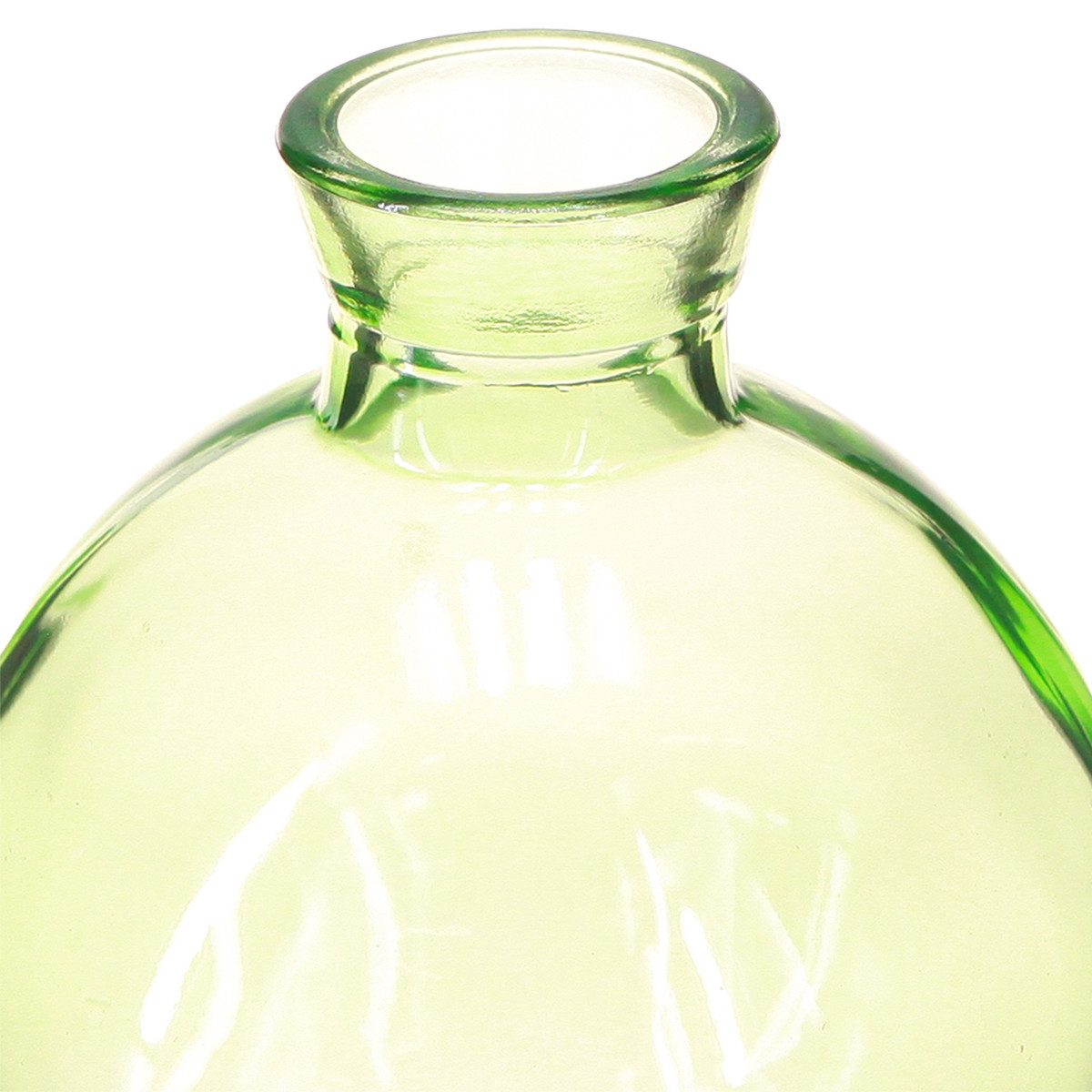 Florists Products Tischvase Kleine bauchige Glasvasen Grün Vintage Ø7,5cm H9cm 6er Set Deko, 6 St