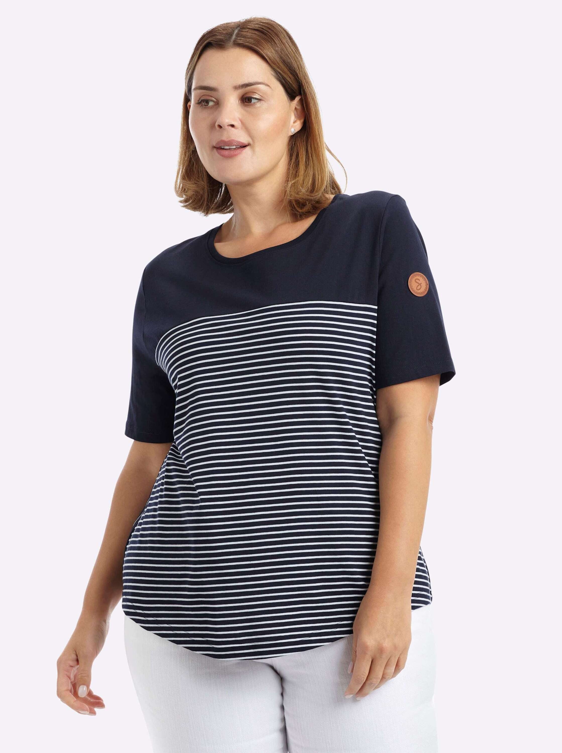 Sheego T-Shirt T-Shirt Kurzarm