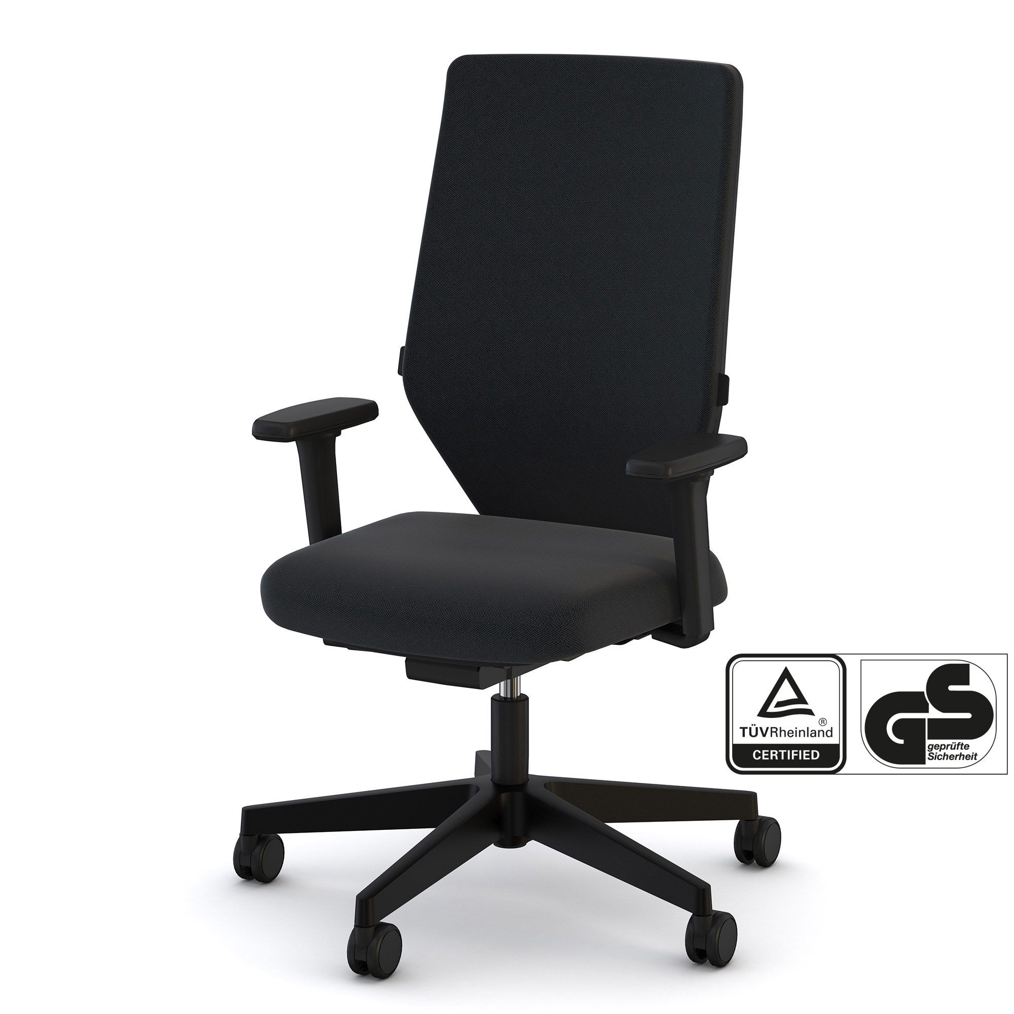 ASSMANN Büromöbel Bürostuhl Streamo (4D Armlehne in Höhe, Breite und Tiefe verstellbar sowie schwenkbar mit weicher PU-Auflage Synchron-Mechanik mit Autolift-System Era - Forward (CSE14) Era - Forward (CSE14) Höhenverstellbar, Verstellbare Armlehnen, Belastbar bis 120kg, Verstellbare Rückenlehne, Lordosenstütze 5 Arm- Fußkreuz Ergonomischer Polsterrücken Ergonomisch gepolstert Verstellbar: 420 - 510 mm, fertig montiert, für Büro und Homeoffice), TÜV-zertifiziert