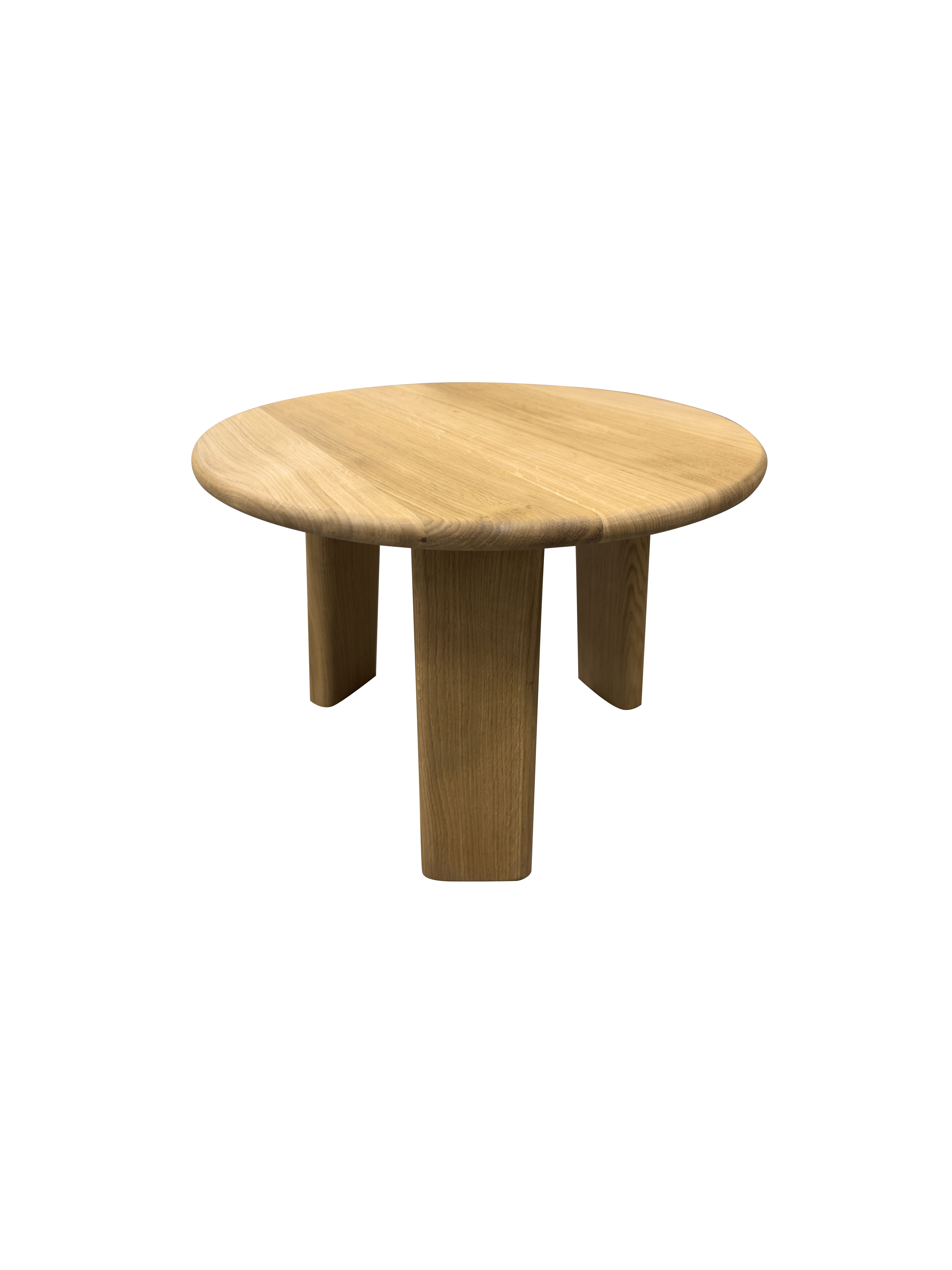 Woodroom Beistelltisch Pula (50 cm oder Ø 70 cm), Couchtisch, Ablagetisch, massive Wildeiche geölt