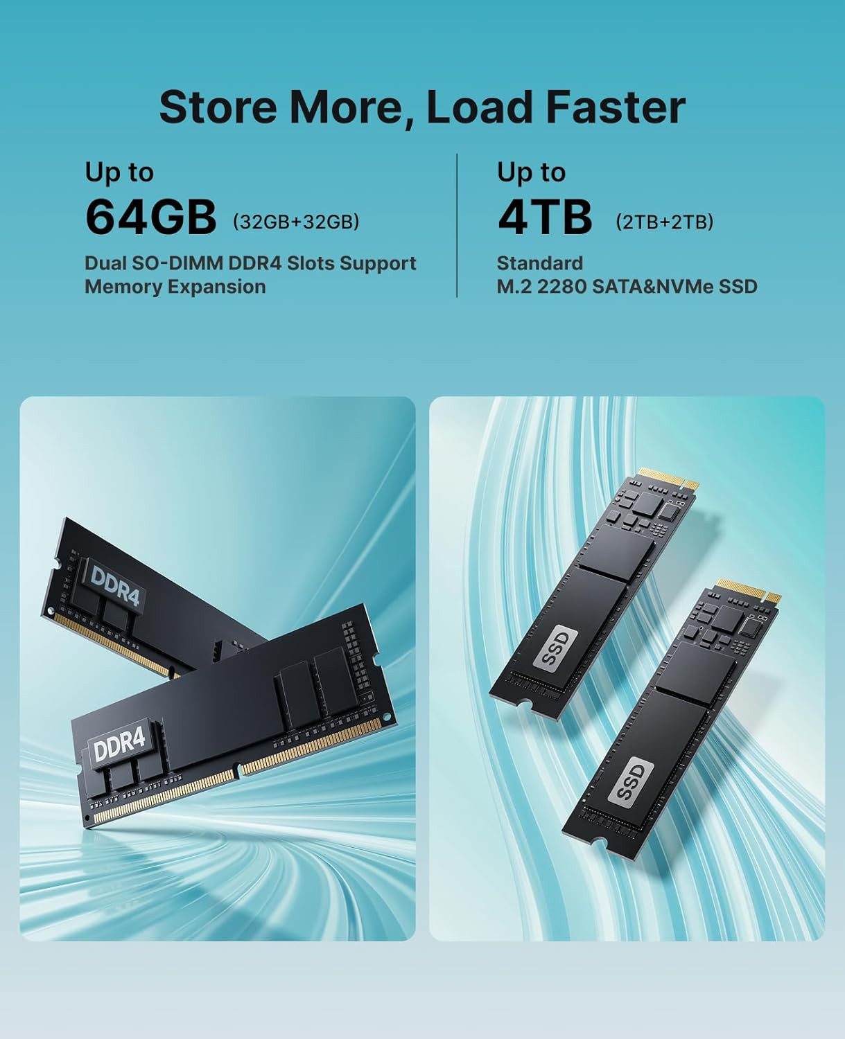 Zevelora R2544, 8 GB DDR4, 256 GB SSD und 4K-Ausgabe K1 Mini-PC (AMD Ryzen Embedded R2544, Radeon Vega 8, 256 GB SSD, Luftkühlung mit Lüfter, Kühlkörper und seitlichen Luftauslässen, Kompakter Desktop-Rechner mit Vega 8 für Homeoffice und Streaming)