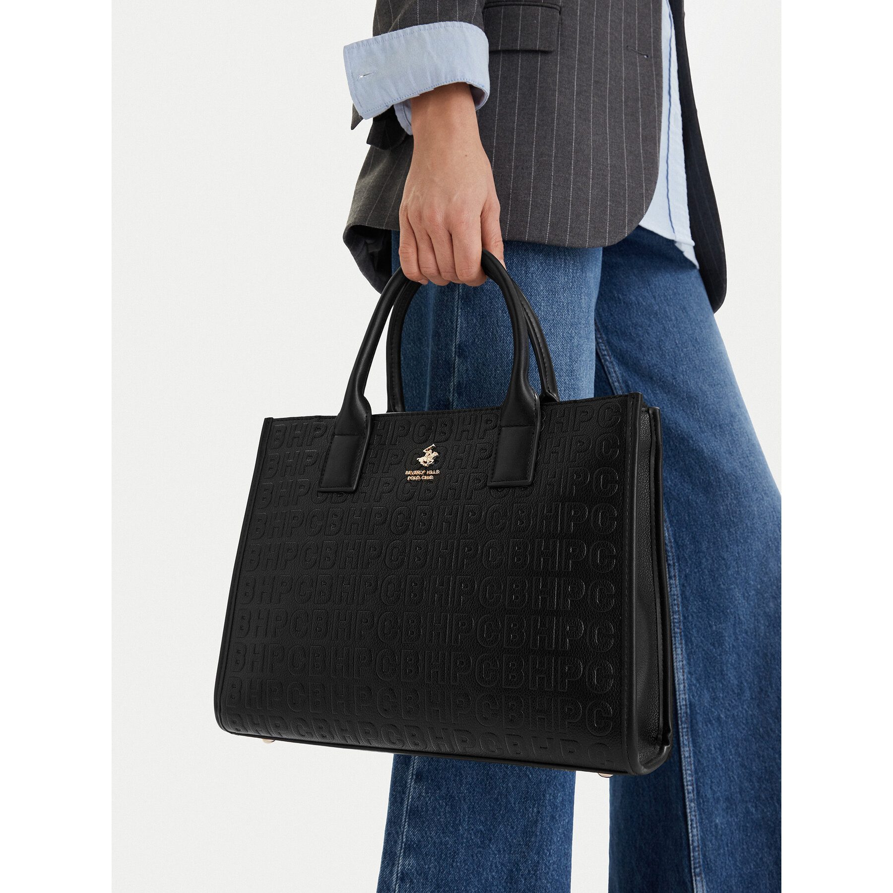 BEVERLY HILLS POLO CLUB Umhängetasche Beverly Hills Polo Club Damen Tasche Schwarz