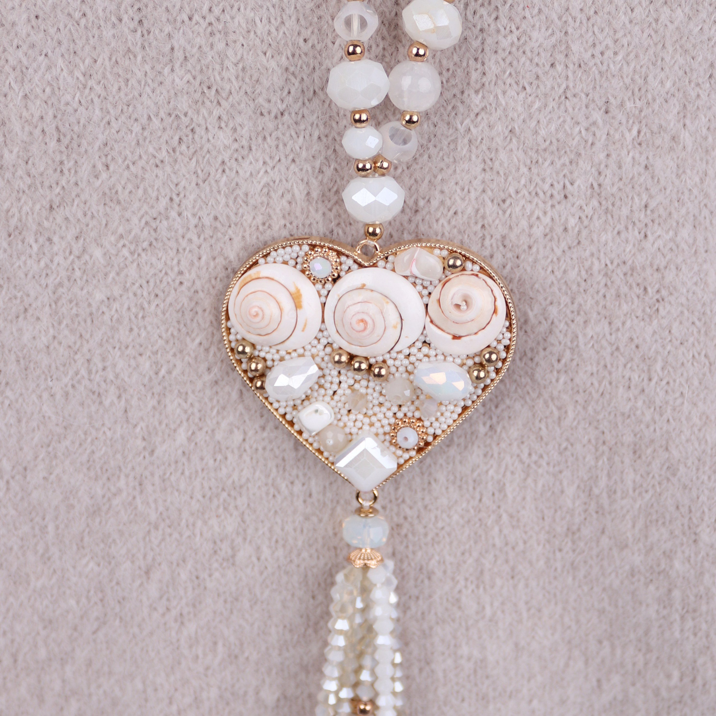 MIRROSI Lange Kette Damen Halskette mit elegantem Anhänger günstig online kaufen