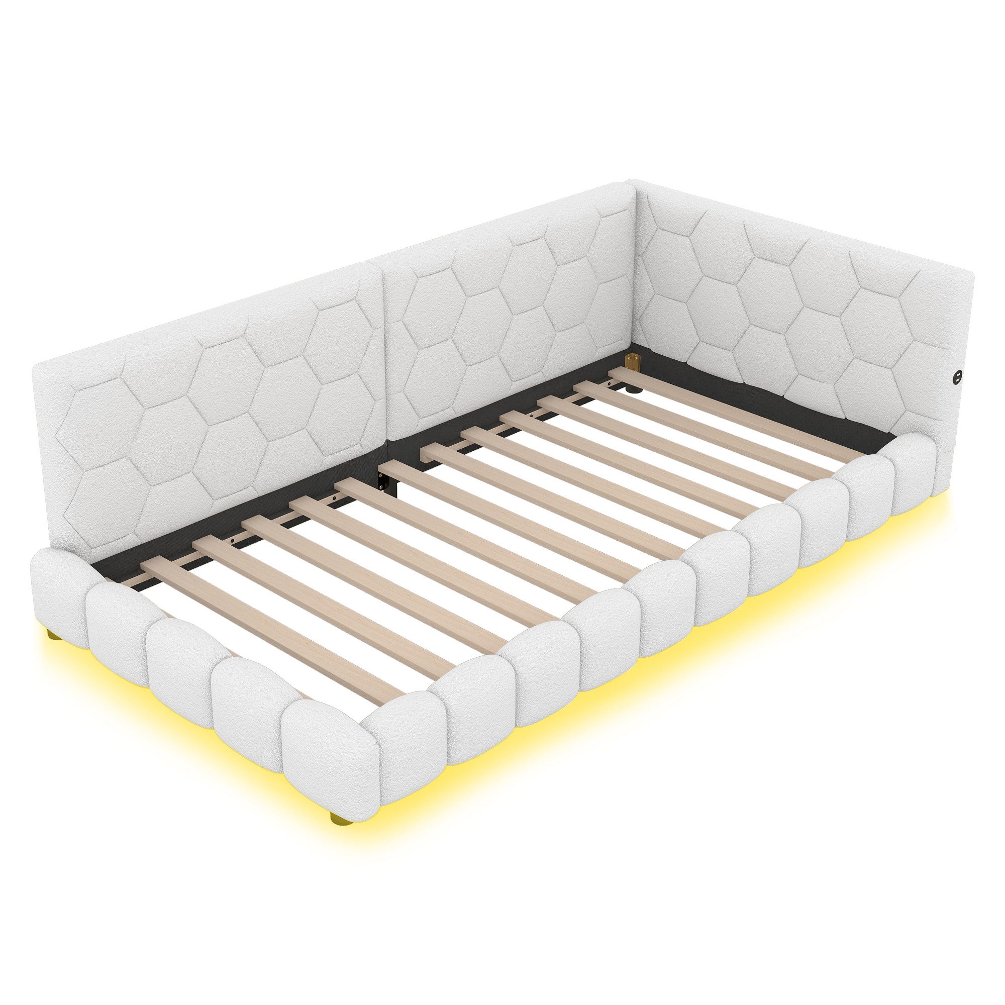 SOFTWEARY Schlafsofa mit Bettfunktion, 90x200 cm, günstig online kaufen