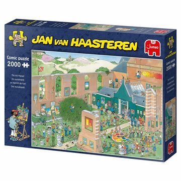 Jumbo Spiele Puzzle Jan van Haasteren - Kunstmarkt 2000 Teile, 2000 Puzzleteile