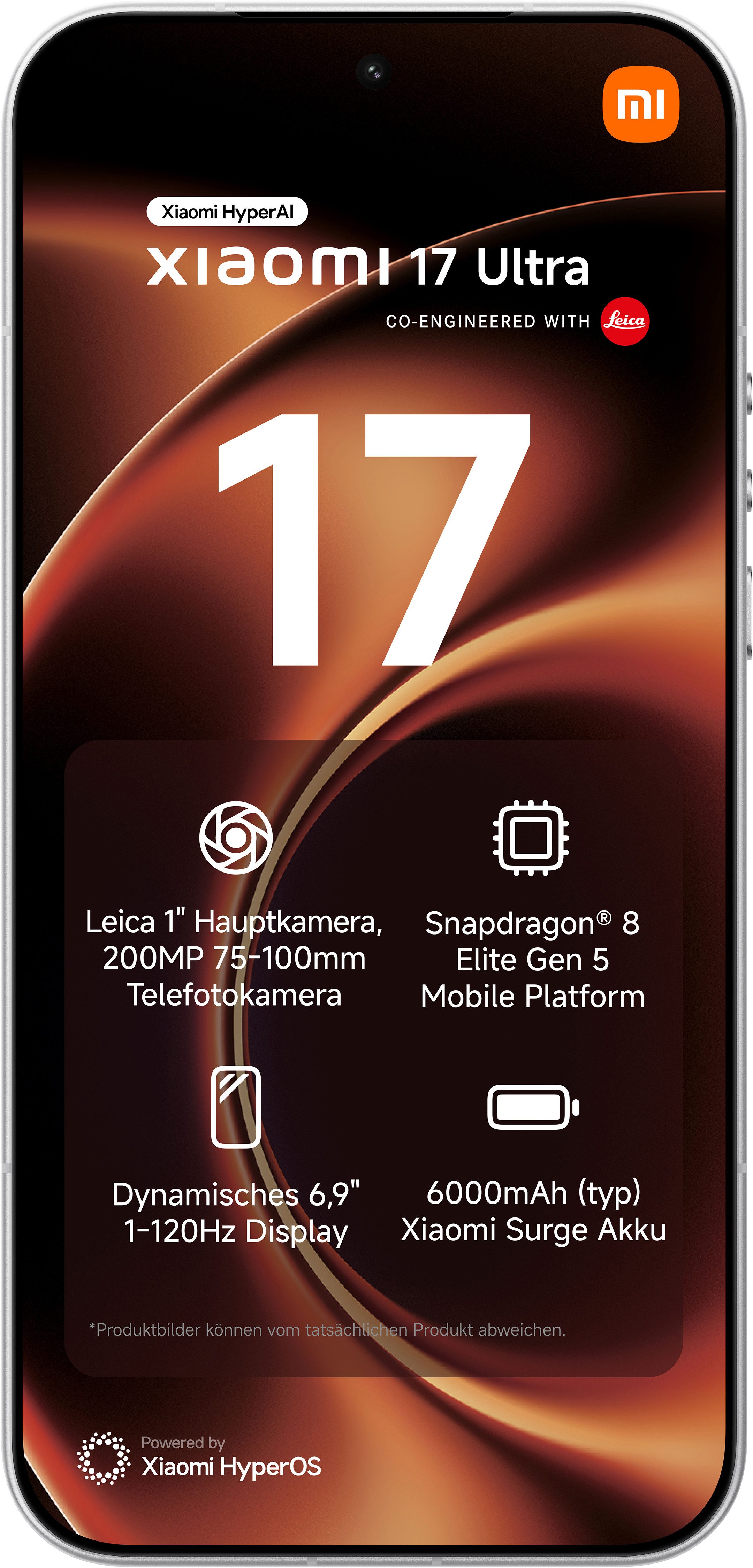 Xiaomi 17 Ultra 16+512GB Smartphone (17,53 cm/6,9 Zoll, 512 GB Speicherplatz, 50 MP Kamera)