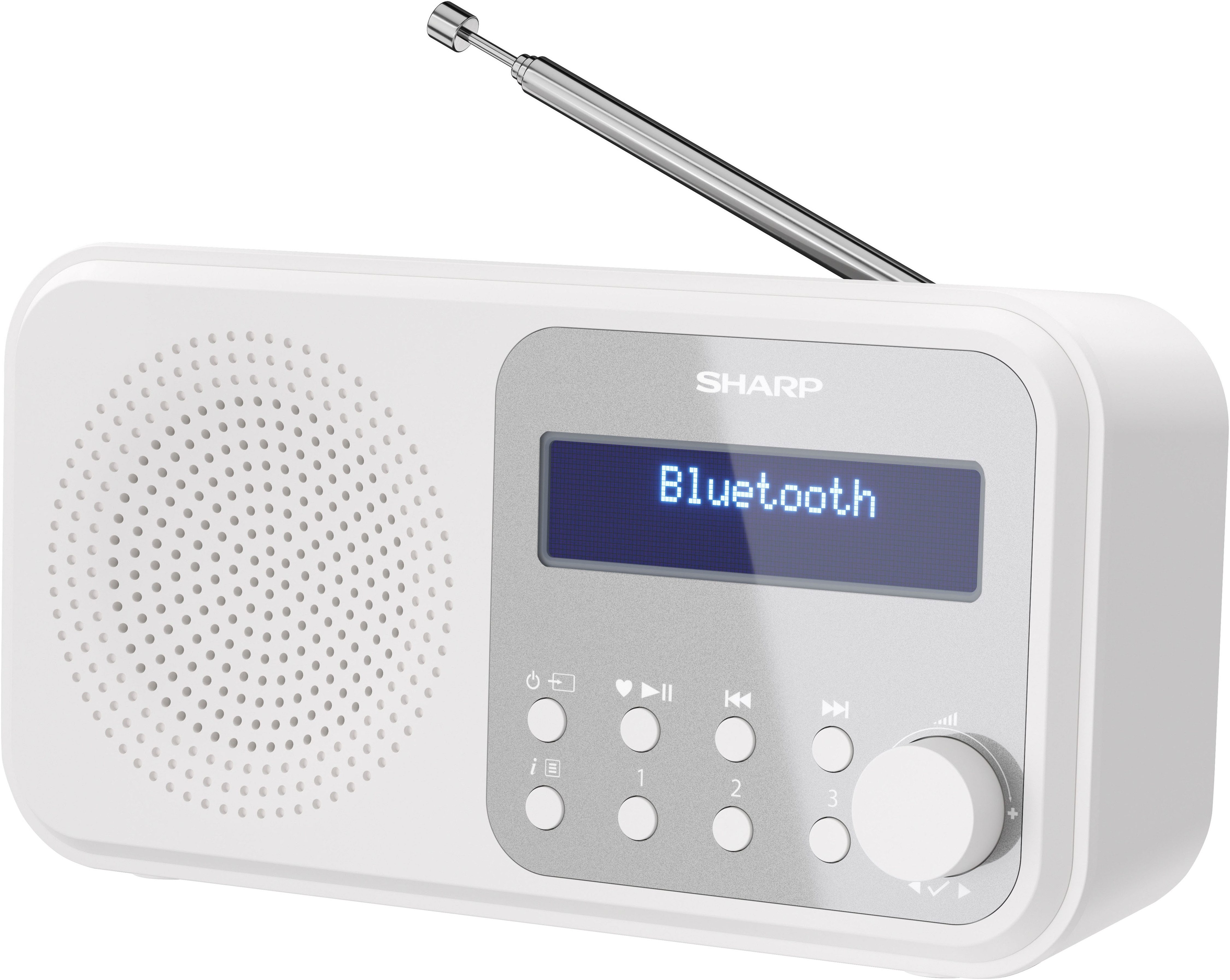 Sharp DR-P420 Radio (Digitalradio (DAB), FM-Tuner mit RDS, 2 W)