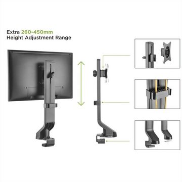 VALUE LCD-Monitorhalterung, geringer Platzbedarf Monitor-Halterung, (bis 8 kg)