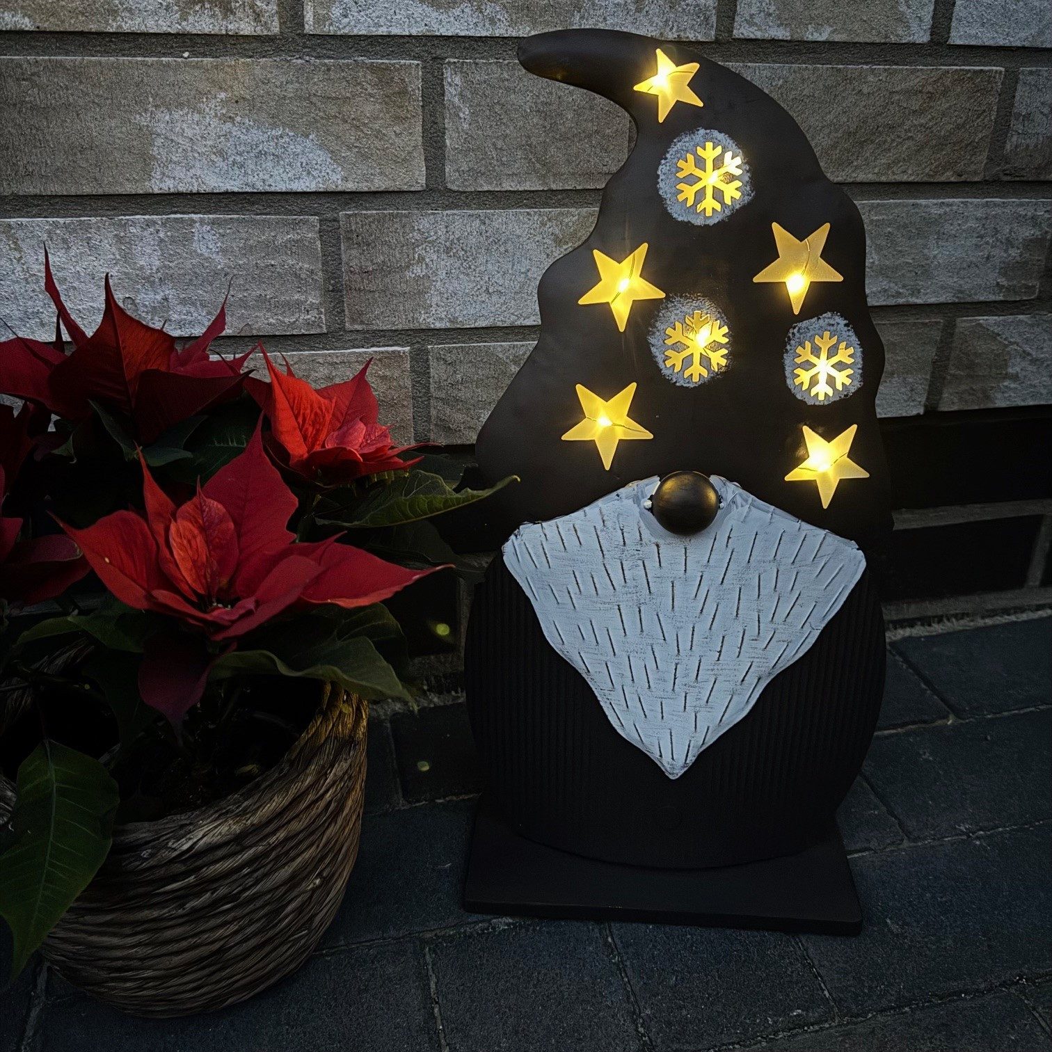 Online-Fuchs LED-Dekofigur Weihnachtswichtel aus Metall mit günstig online kaufen