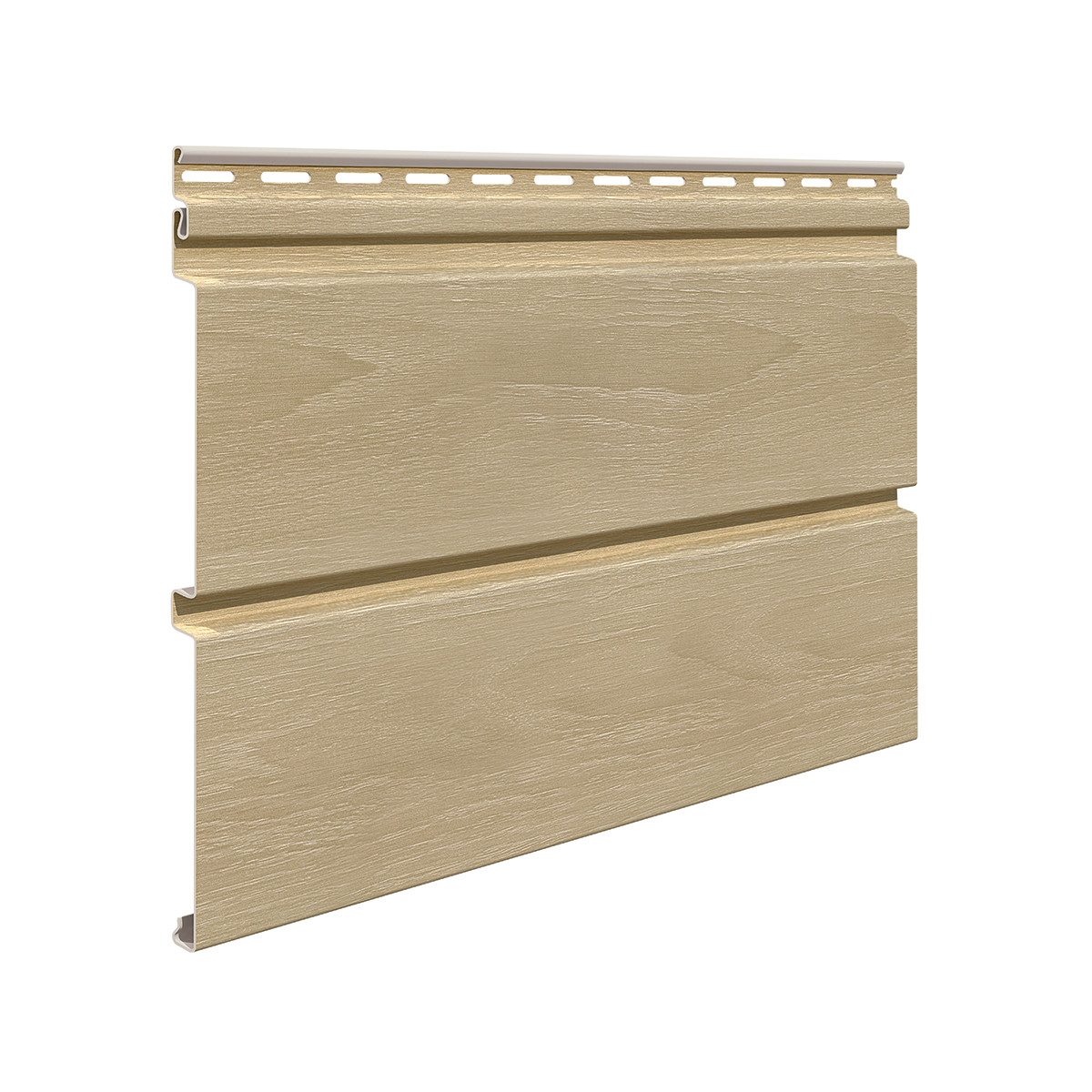 Vox Verkleidungspaneel Canadian Siding MAX3 Rundprofil 2-Brett 3,85m St. 0,9625 qm buchefarbe, BxL: 18,50x385,00 cm, 1,1 qm, (Stückweise 1 Paneel, 1,10 qm) Besonders schlagfest MAX3, pflegeleicht, abwaschbar, Leichtgewicht