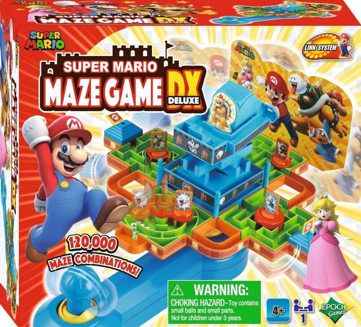 EPOCH Games Spiel, Super 4 1 Jahren Mario "Maze Deluxe" Spieler NEU Labyrinth ab Game
