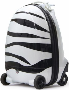 Jamara Kinderkoffer Zebra, 4 Rollen, mit 2,4 GHz Fernsteuerung